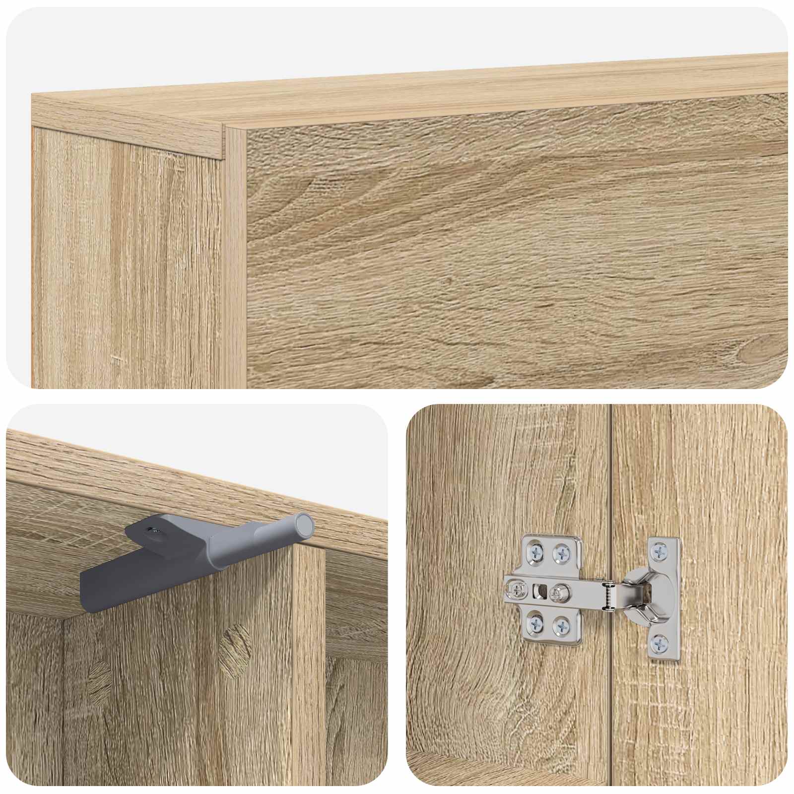 Haardomlijsting Sonoma 102 x 18 x 100,5 cm Bewerkt hout is nu te koop bij PeponiXL, paradijselijk wonen!