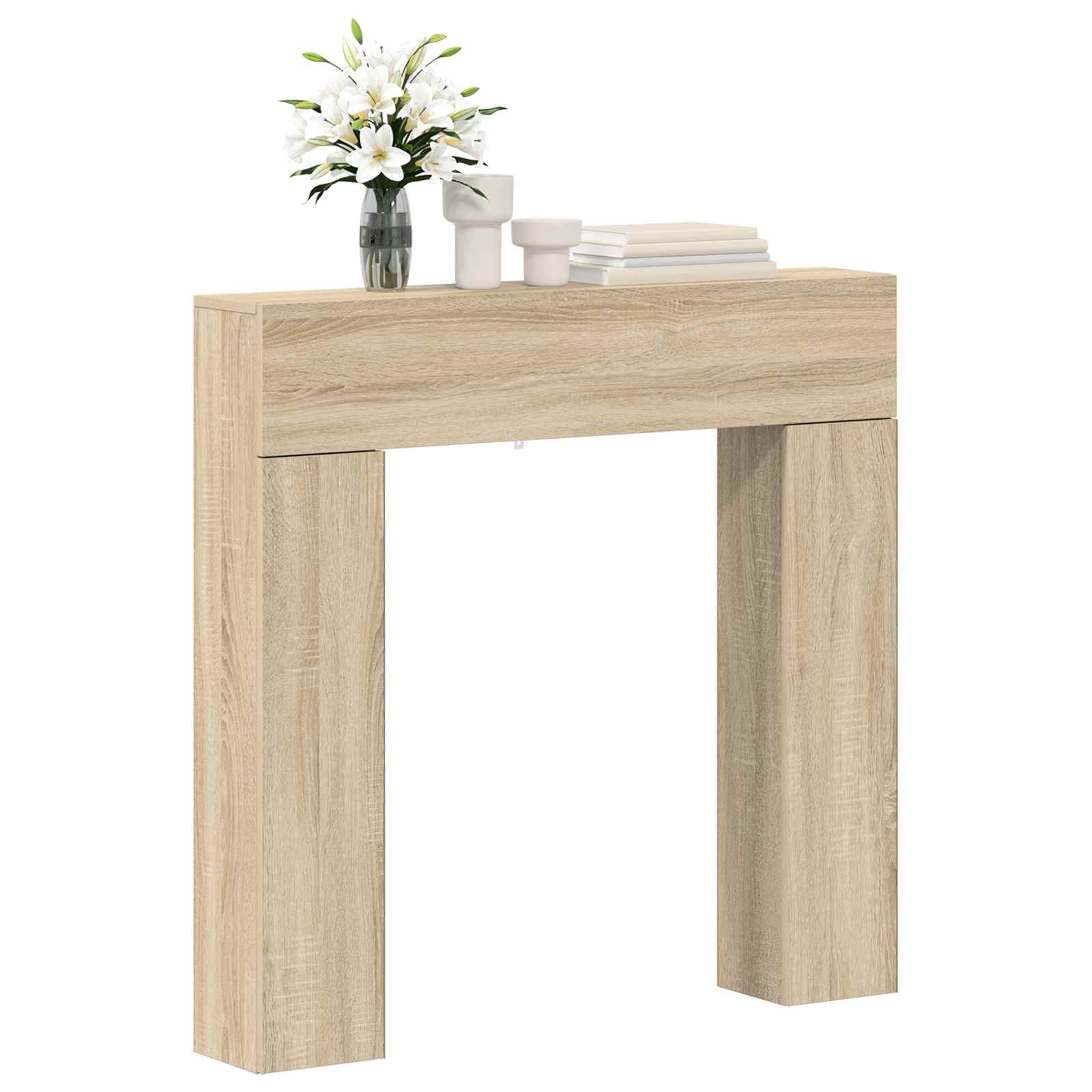 Haardomlijsting Sonoma 102 x 18 x 100,5 cm Bewerkt hout is nu te koop bij PeponiXL, paradijselijk wonen!