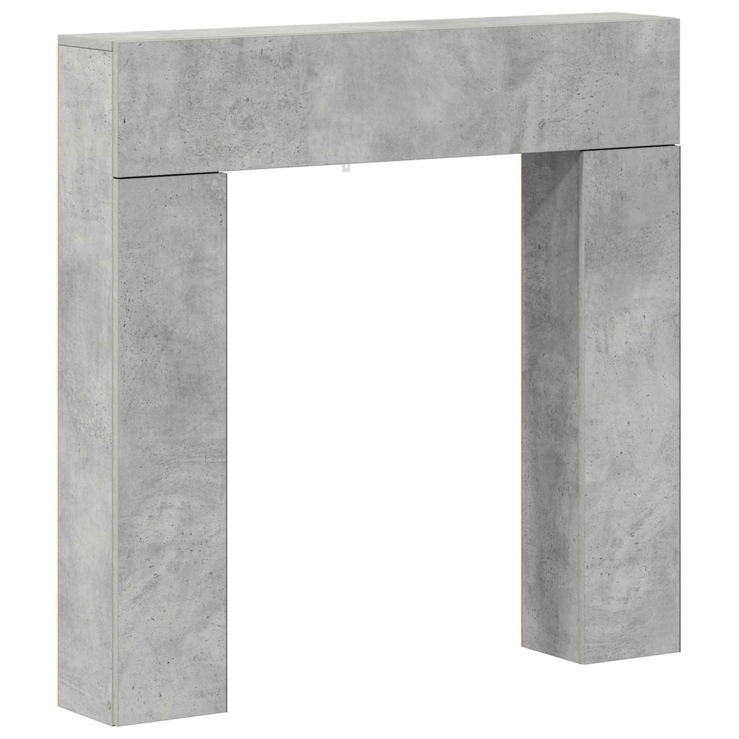 Haardomlijsting Betongrijs 102 x 18 x 100,5 cm Bewerkt hout is nu te koop bij PeponiXL, paradijselijk wonen!