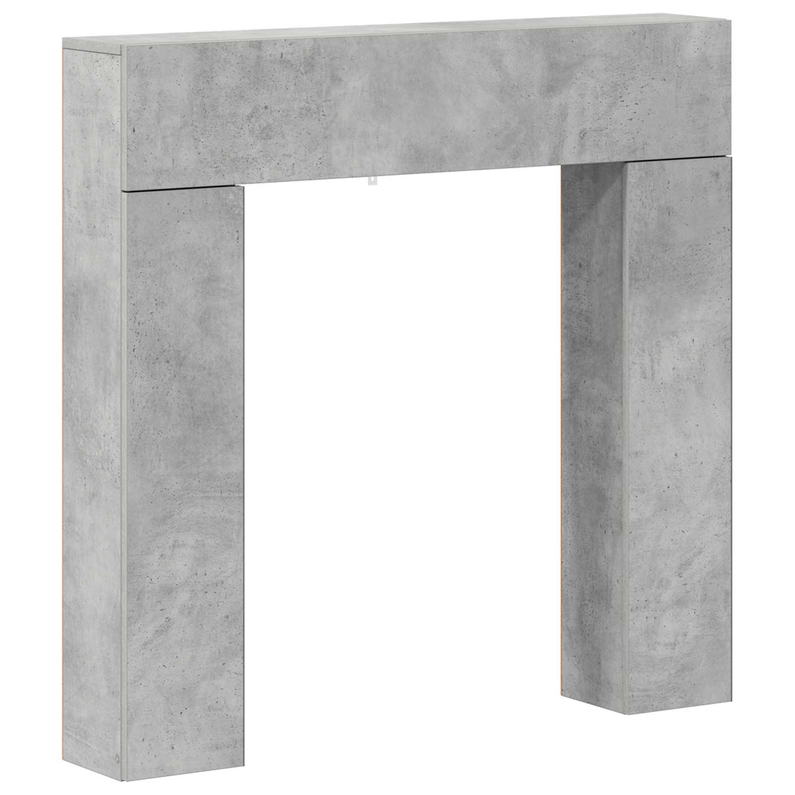 Haardomlijsting Betongrijs 102 x 18 x 100,5 cm Bewerkt hout is nu te koop bij PeponiXL, paradijselijk wonen!