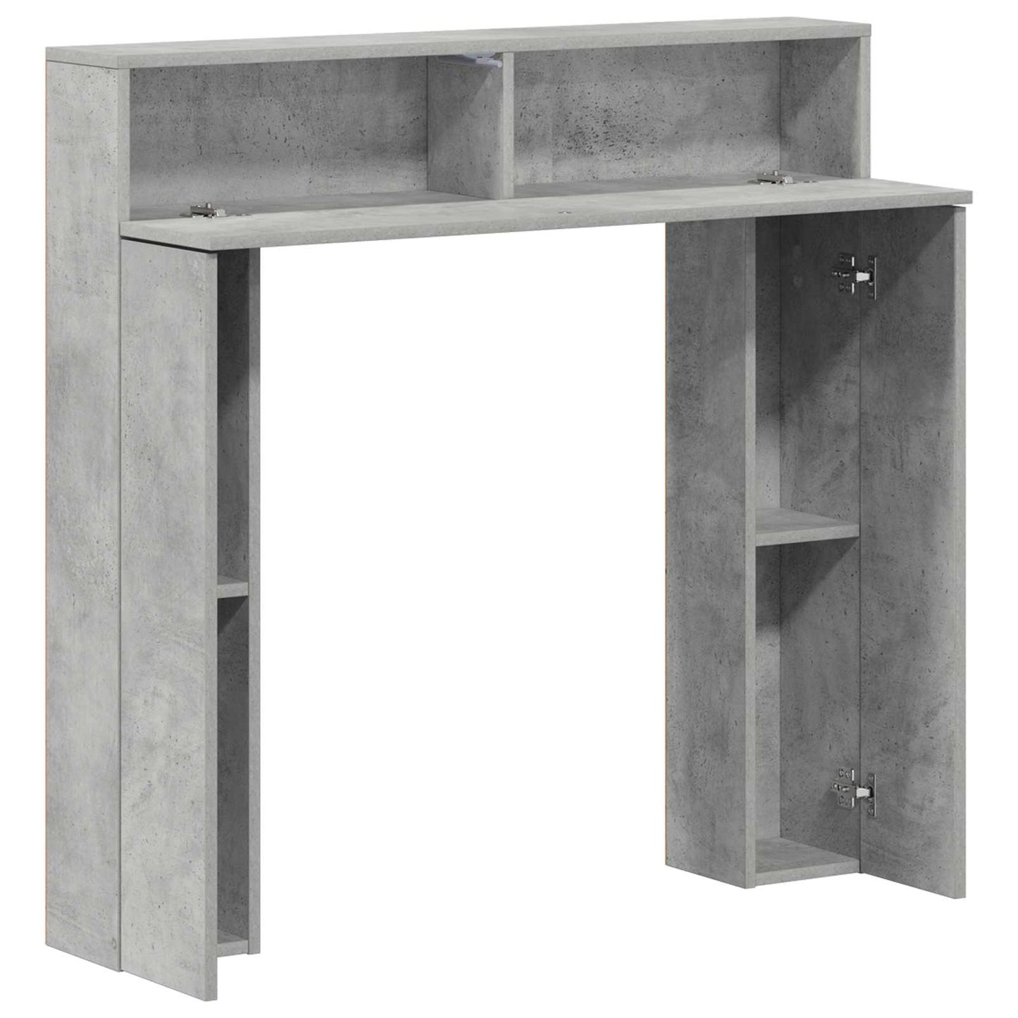 Haardomlijsting Betongrijs 102 x 18 x 100,5 cm Bewerkt hout is nu te koop bij PeponiXL, paradijselijk wonen!