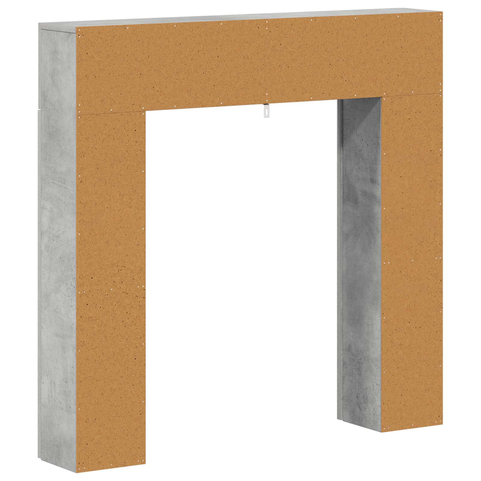 Haardomlijsting Betongrijs 102 x 18 x 100,5 cm Bewerkt hout is nu te koop bij PeponiXL, paradijselijk wonen!