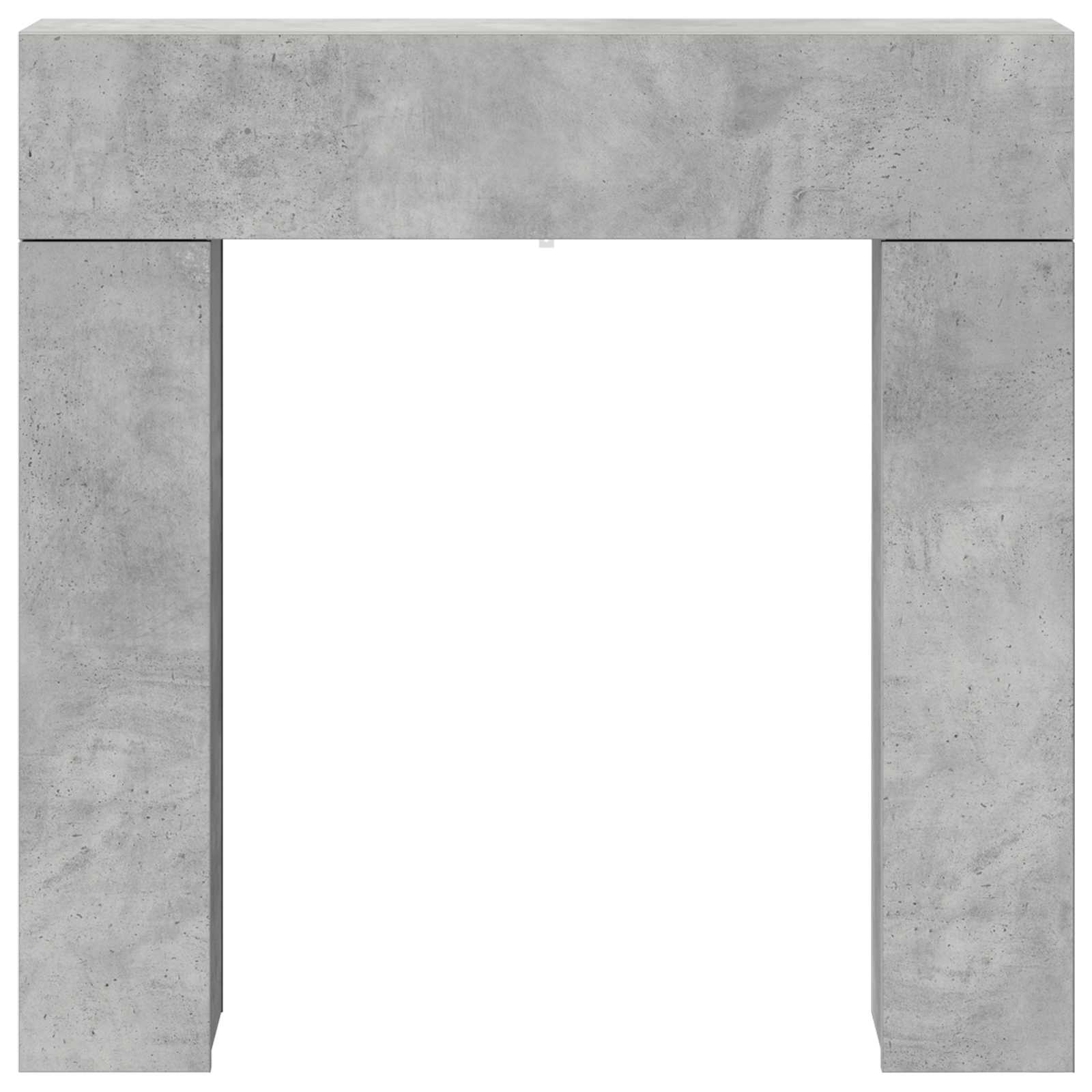 Haardomlijsting Betongrijs 102 x 18 x 100,5 cm Bewerkt hout is nu te koop bij PeponiXL, paradijselijk wonen!