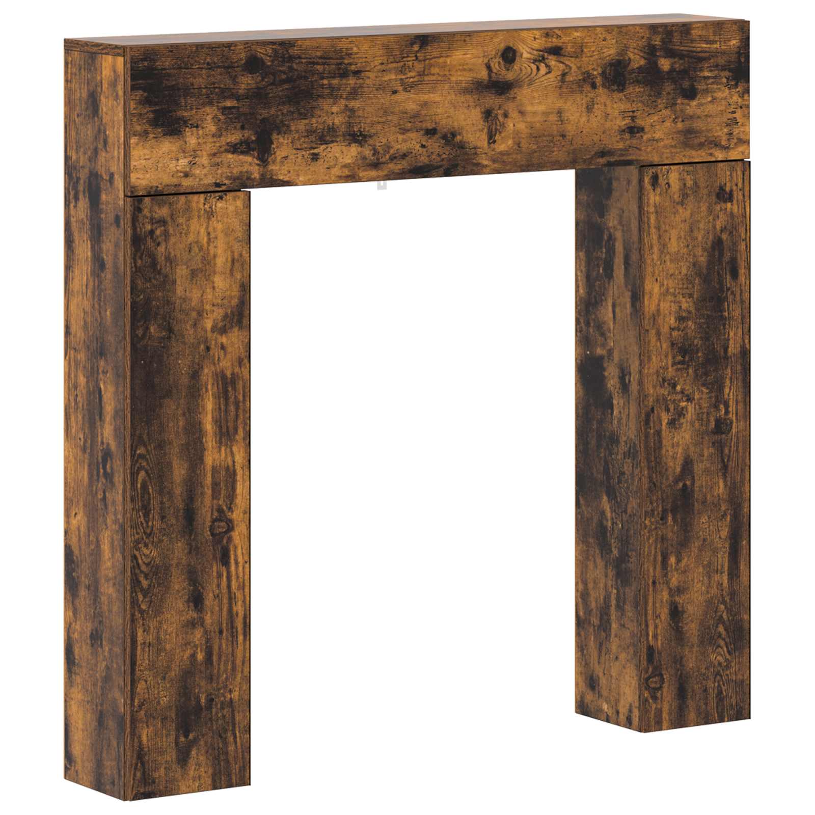 Haardomlijsting Gerookt eiken 102 x 18 x 100,5 cm Bewerkt hout is nu te koop bij PeponiXL, paradijselijk wonen!
