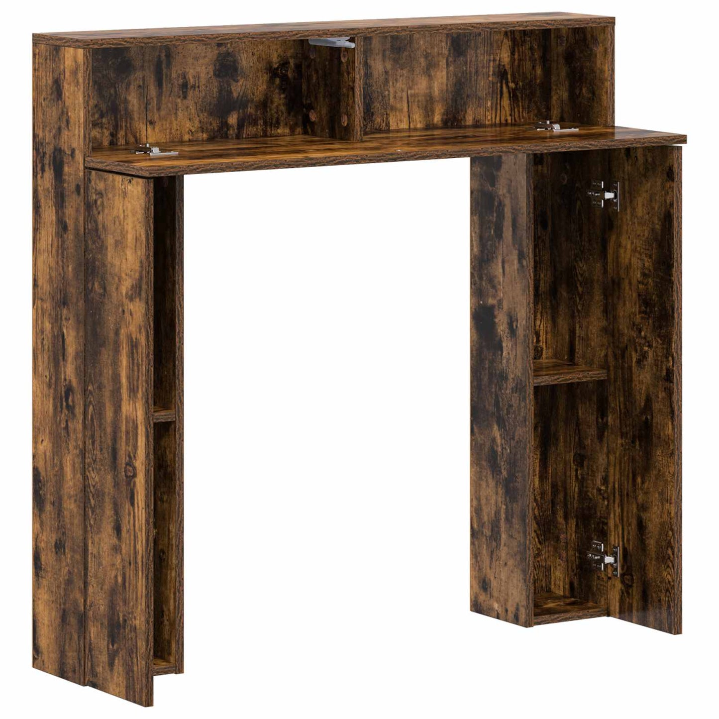 Haardomlijsting Gerookt eiken 102 x 18 x 100,5 cm Bewerkt hout is nu te koop bij PeponiXL, paradijselijk wonen!