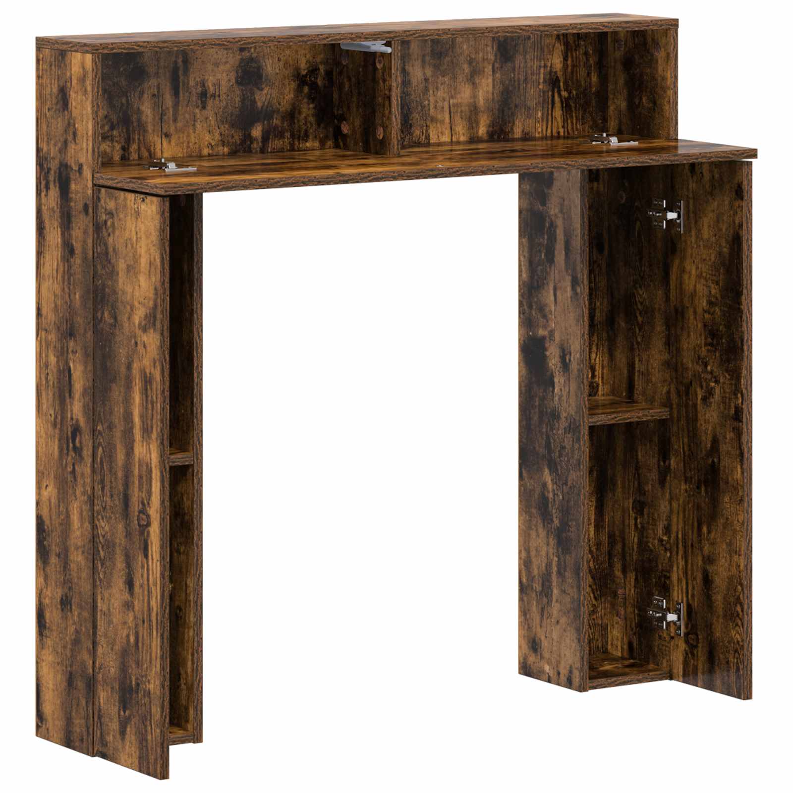 Haardomlijsting Gerookt eiken 102 x 18 x 100,5 cm Bewerkt hout is nu te koop bij PeponiXL, paradijselijk wonen!
