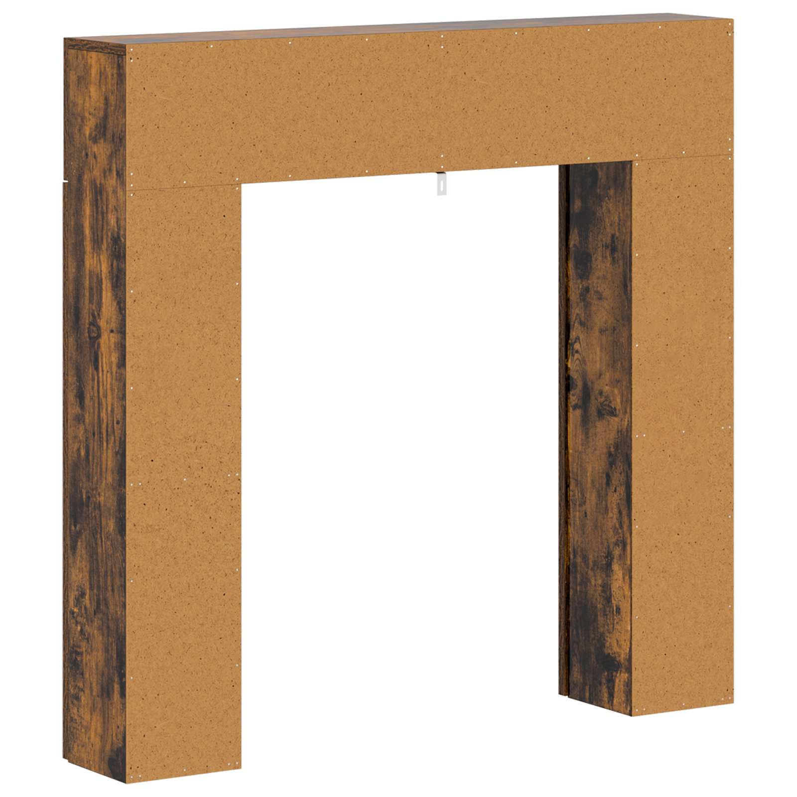 Haardomlijsting Gerookt eiken 102 x 18 x 100,5 cm Bewerkt hout is nu te koop bij PeponiXL, paradijselijk wonen!