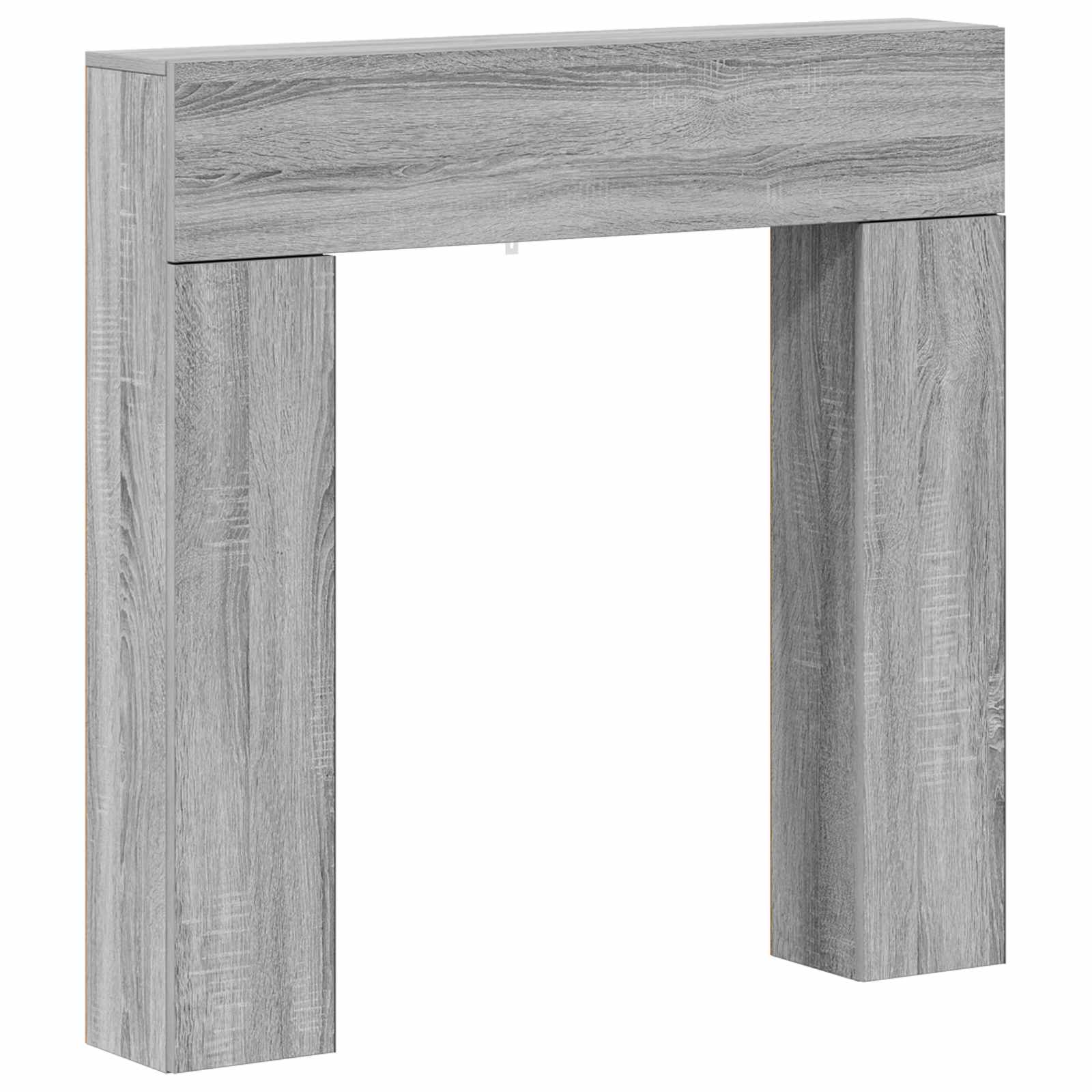 Haardomlijsting Grijs Sonoma 102 x 18 x 100,5 cm Bewerkt hout is nu te koop bij PeponiXL, paradijselijk wonen!