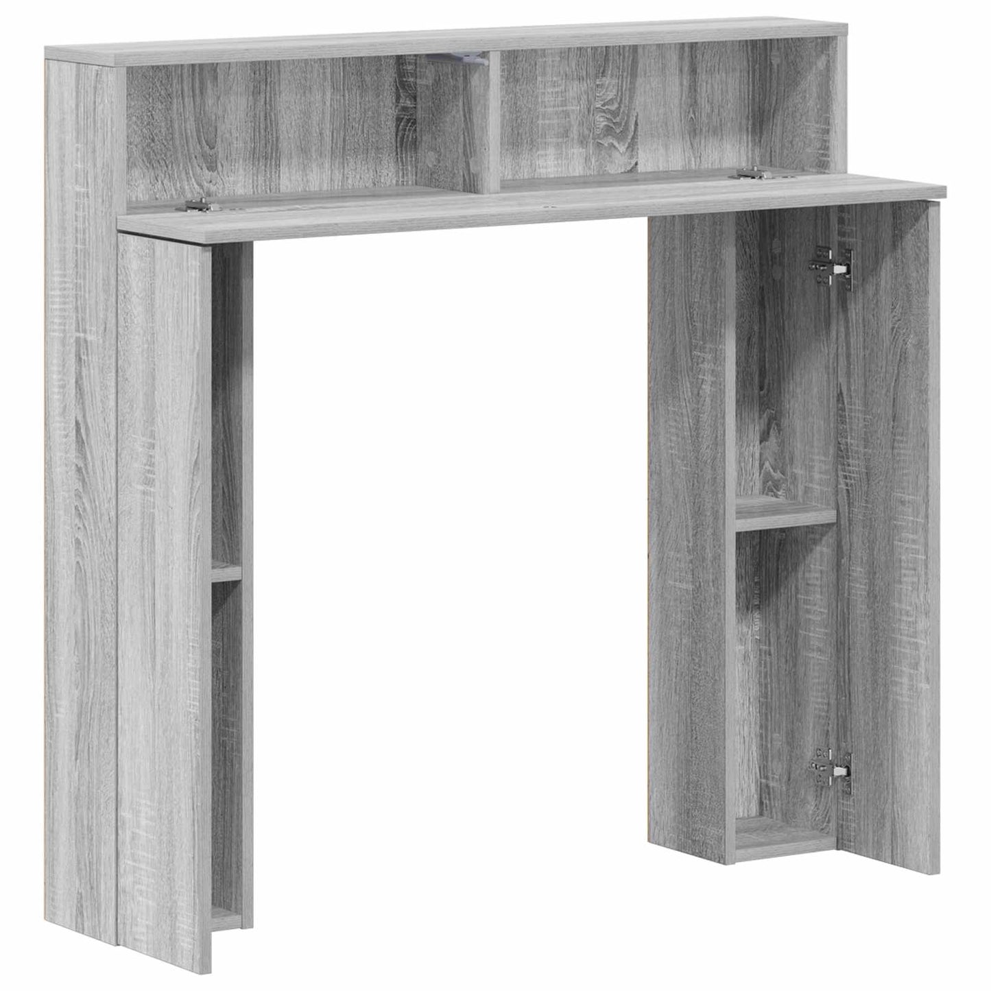 Haardomlijsting Grijs Sonoma 102 x 18 x 100,5 cm Bewerkt hout is nu te koop bij PeponiXL, paradijselijk wonen!