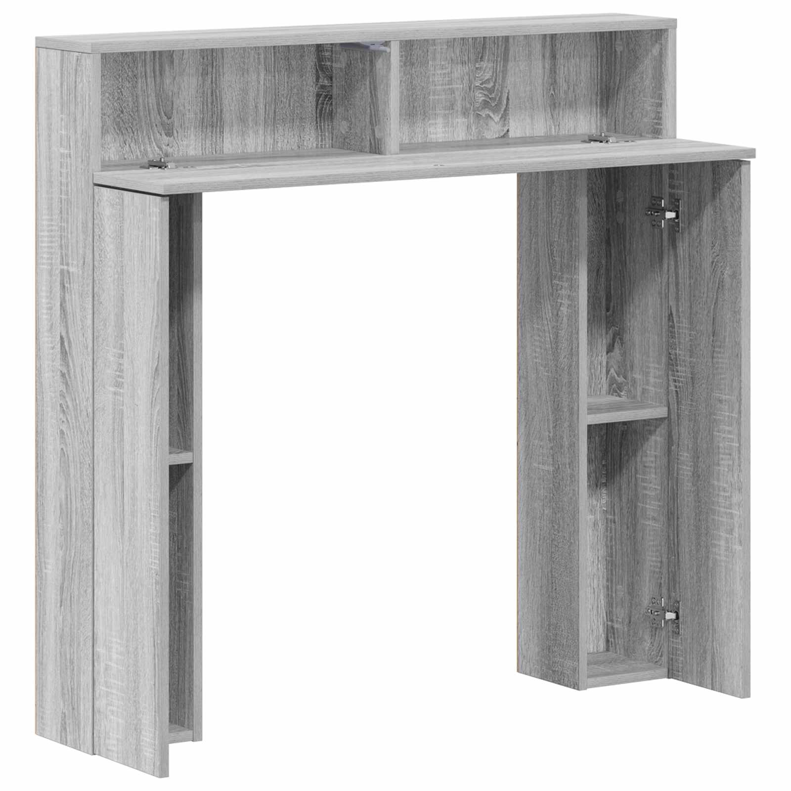 Haardomlijsting Grijs Sonoma 102 x 18 x 100,5 cm Bewerkt hout is nu te koop bij PeponiXL, paradijselijk wonen!