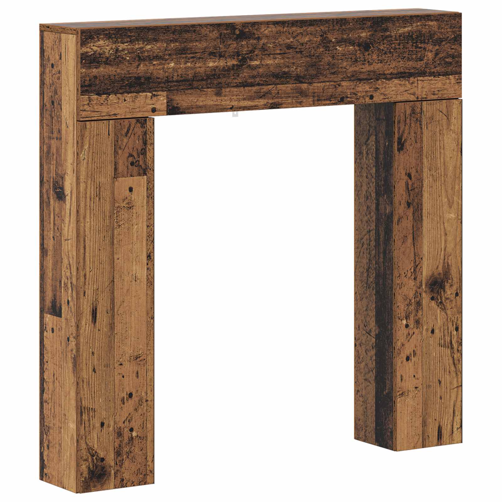 Haardomlijsting Oud hout 102 x 18 x 100,5 cm Bewerkt hout is nu te koop bij PeponiXL, paradijselijk wonen!