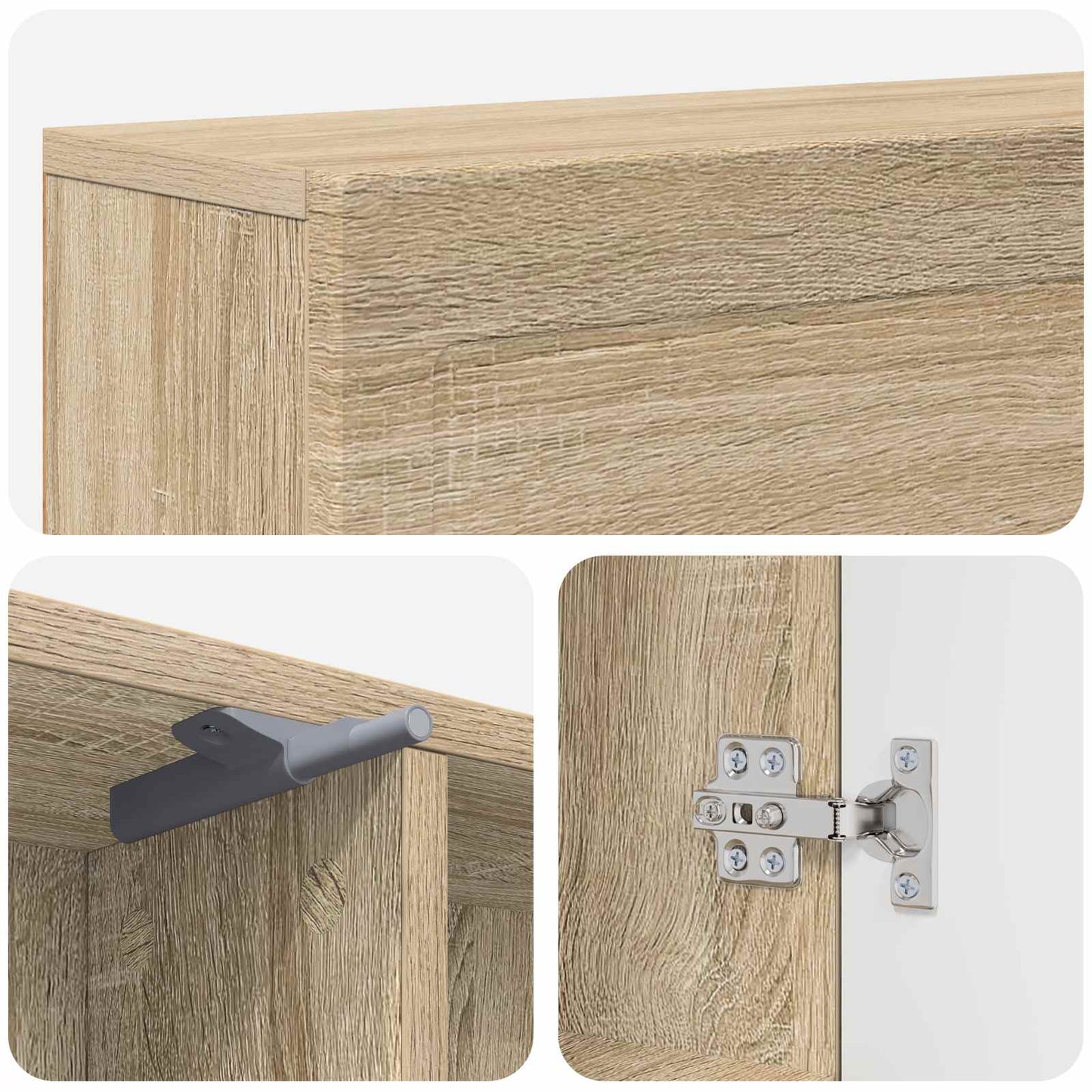 Haardomlijsting Sonoma 102 x 18 x 100,5 cm Bewerkt hout is nu te koop bij PeponiXL, paradijselijk wonen!