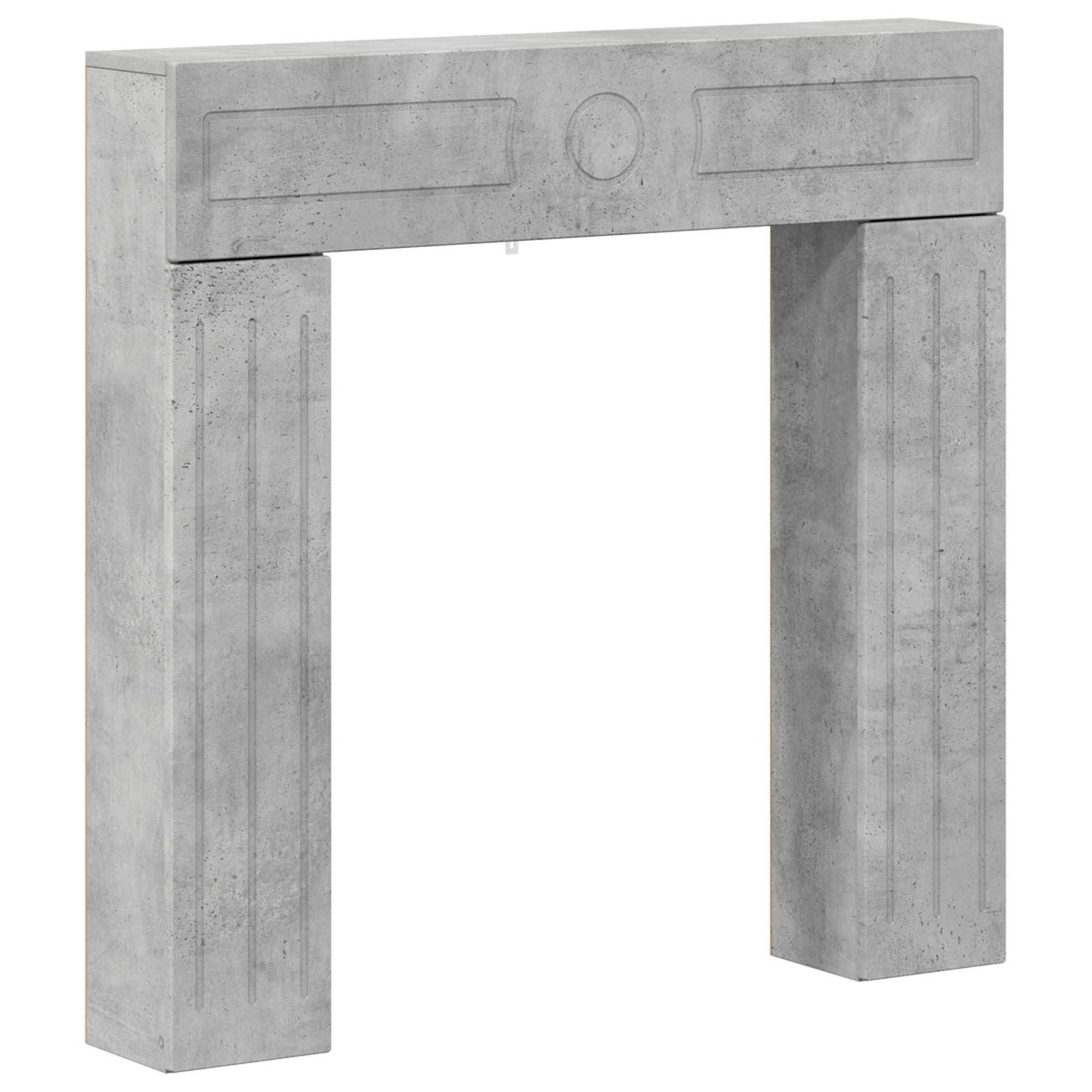 Haardomlijsting Betongrijs 102 x 18 x 100,5 cm Bewerkt hout is nu te koop bij PeponiXL, paradijselijk wonen!