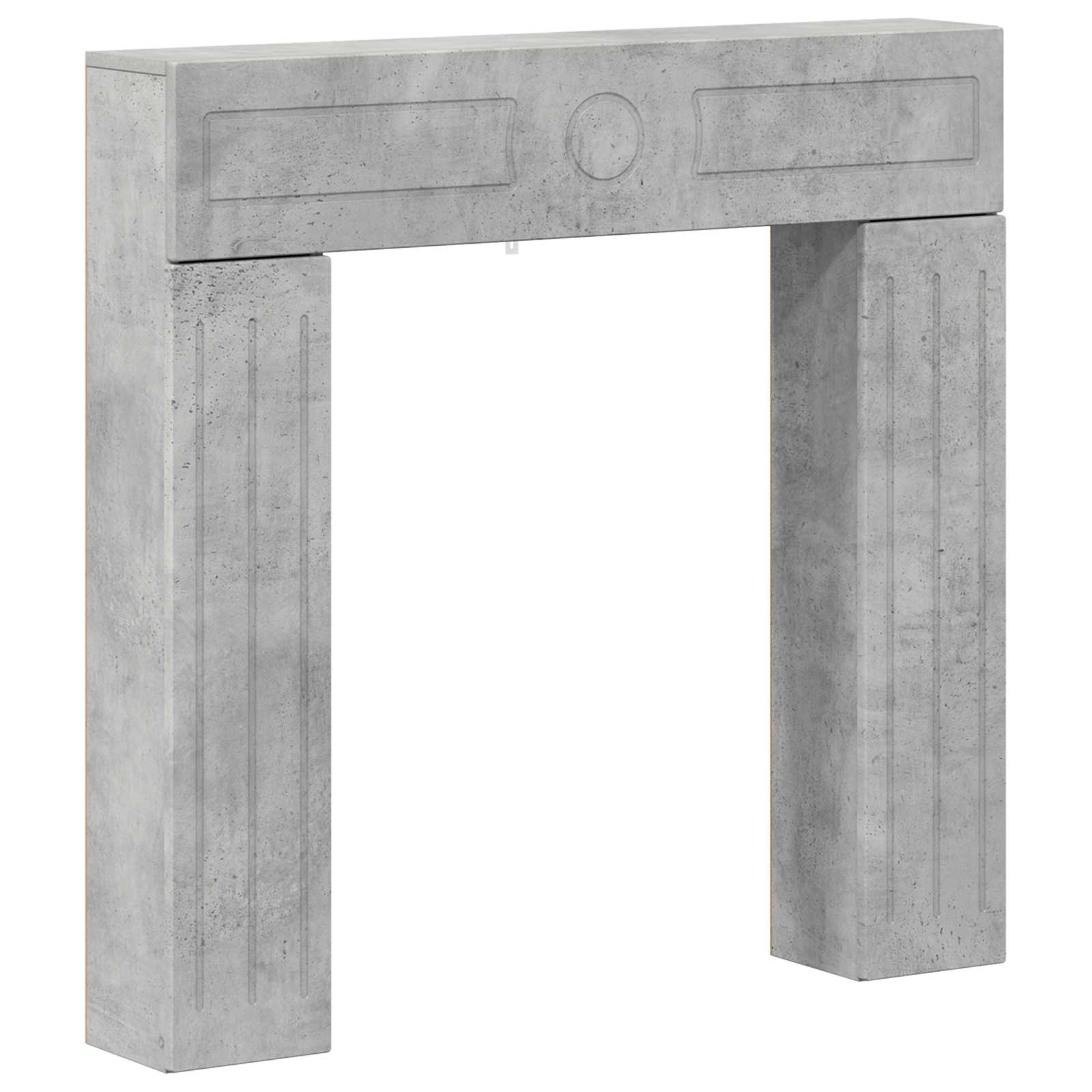Haardomlijsting Betongrijs 102 x 18 x 100,5 cm Bewerkt hout is nu te koop bij PeponiXL, paradijselijk wonen!