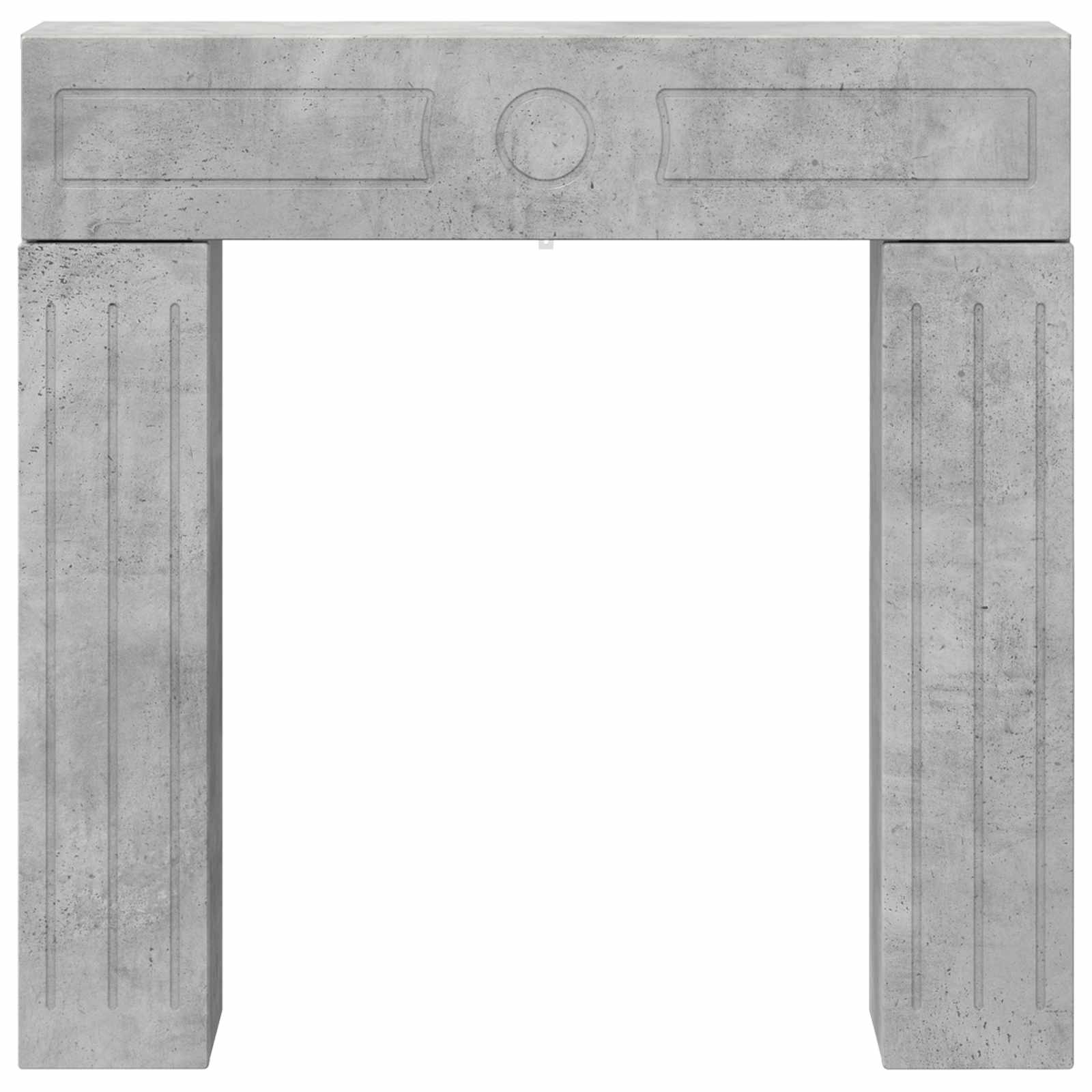 Haardomlijsting Betongrijs 102 x 18 x 100,5 cm Bewerkt hout is nu te koop bij PeponiXL, paradijselijk wonen!