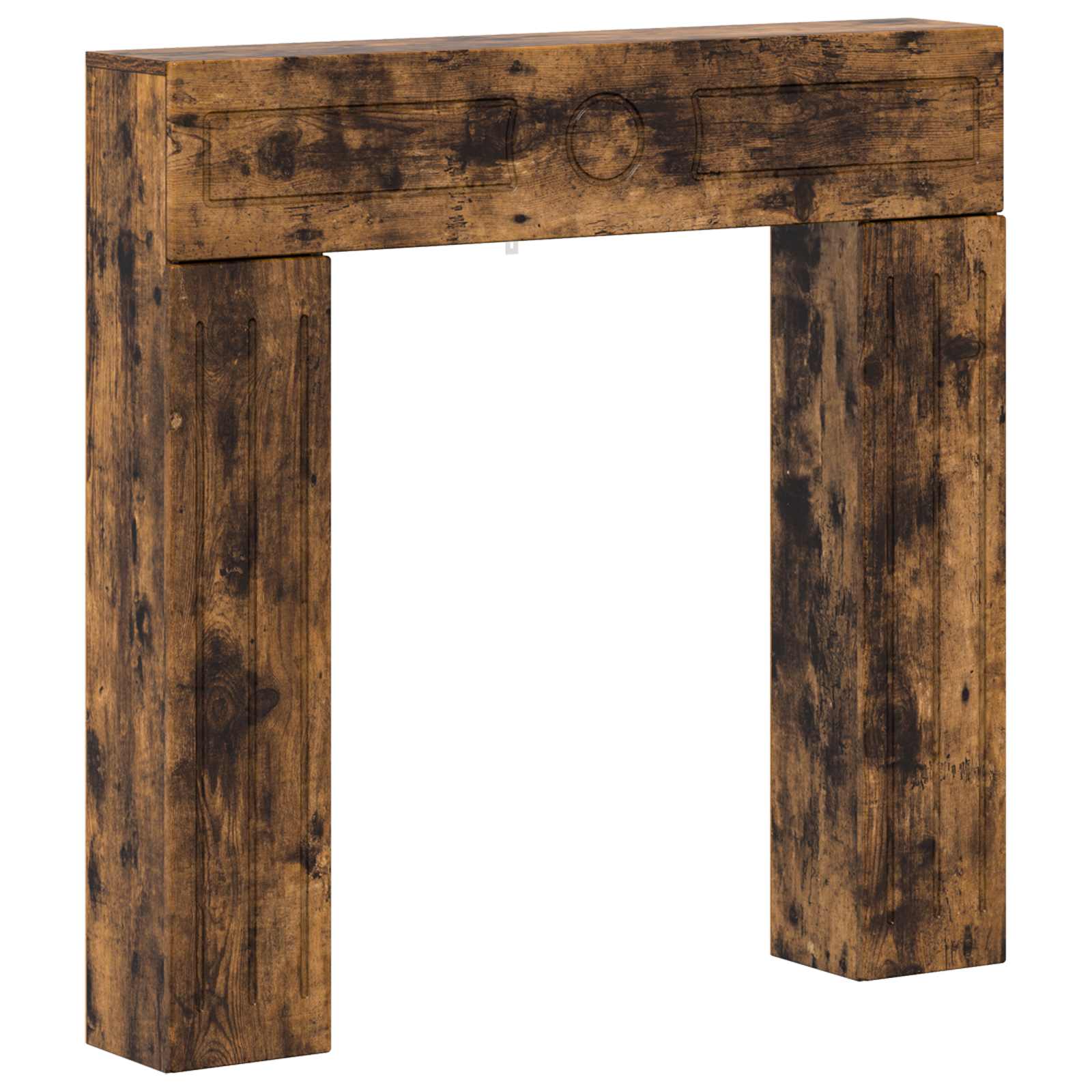 Haardomlijsting Gerookt eiken 102 x 18 x 100,5 cm Bewerkt hout is nu te koop bij PeponiXL, paradijselijk wonen!