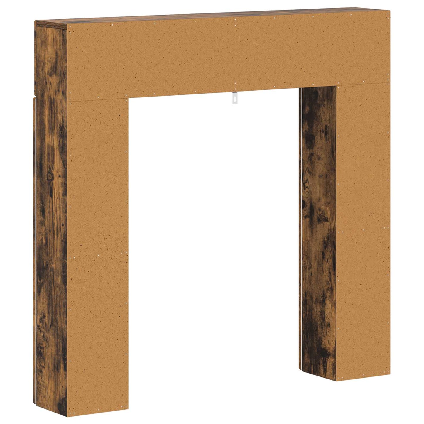 Haardomlijsting Gerookt eiken 102 x 18 x 100,5 cm Bewerkt hout is nu te koop bij PeponiXL, paradijselijk wonen!