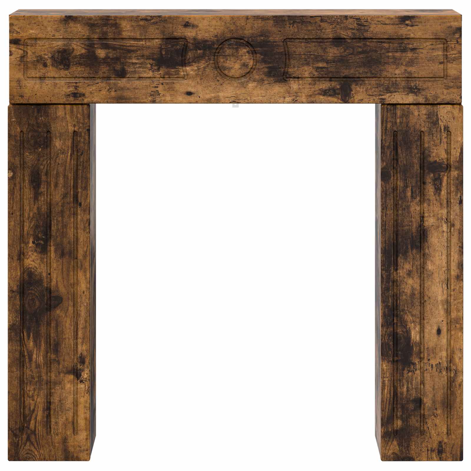 Haardomlijsting Gerookt eiken 102 x 18 x 100,5 cm Bewerkt hout is nu te koop bij PeponiXL, paradijselijk wonen!