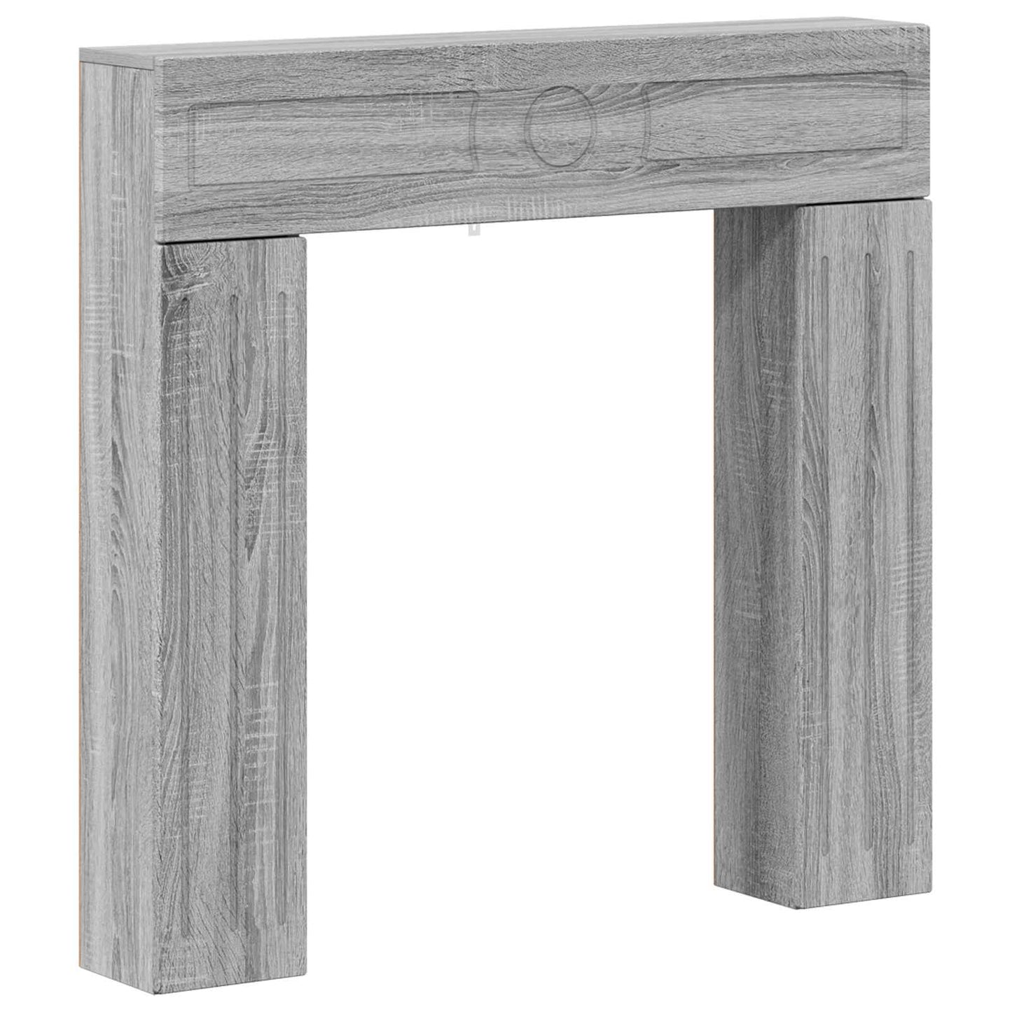 Haardomlijsting Grijs Sonoma 102 x 18 x 100,5 cm Bewerkt hout is nu te koop bij PeponiXL, paradijselijk wonen!