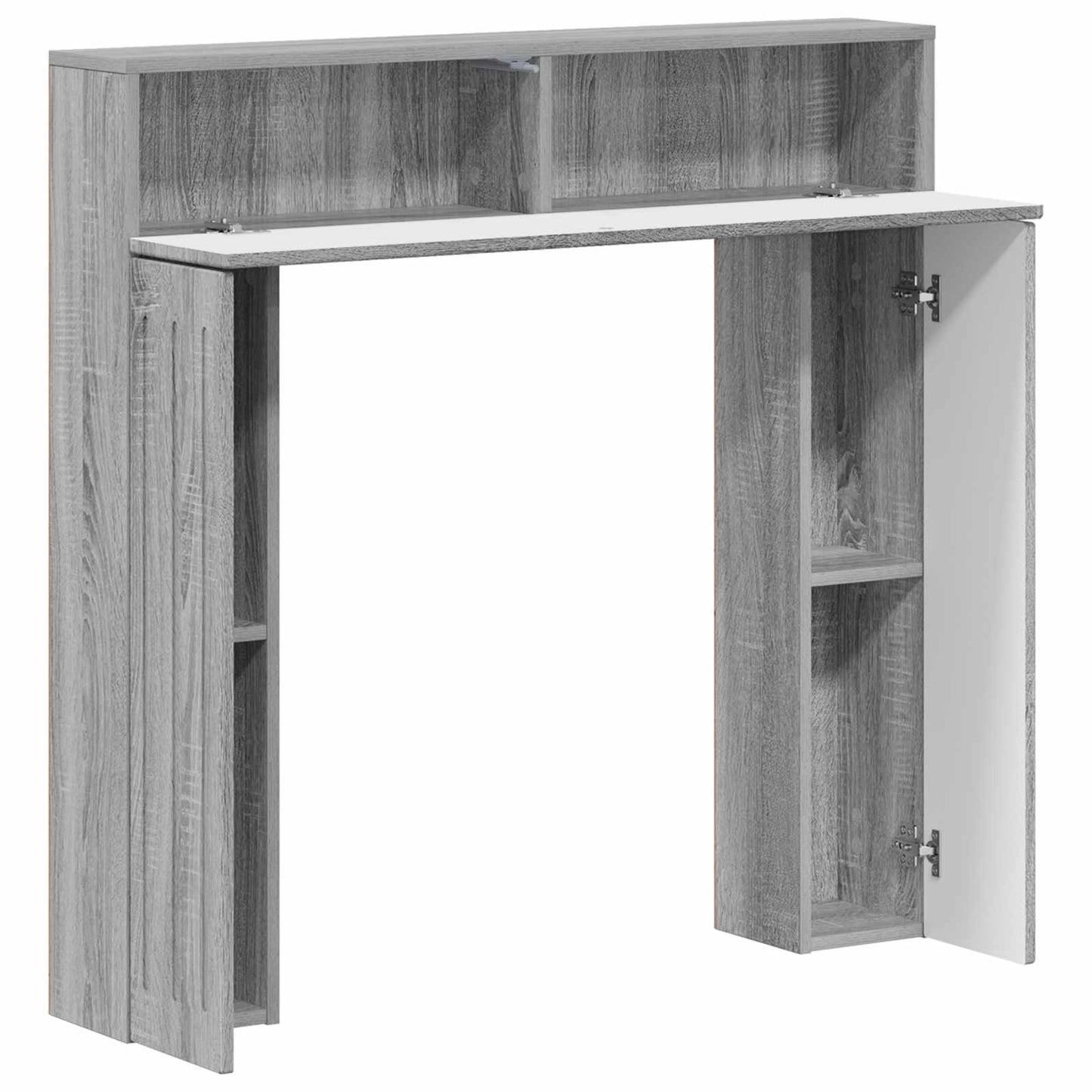 Haardomlijsting Grijs Sonoma 102 x 18 x 100,5 cm Bewerkt hout is nu te koop bij PeponiXL, paradijselijk wonen!