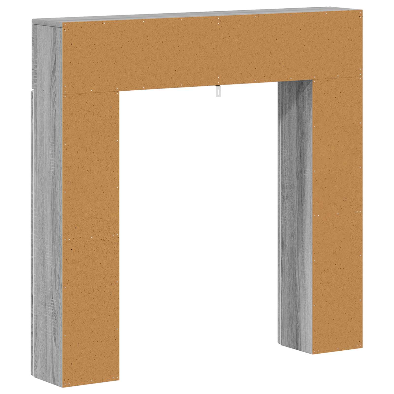 Haardomlijsting Grijs Sonoma 102 x 18 x 100,5 cm Bewerkt hout is nu te koop bij PeponiXL, paradijselijk wonen!
