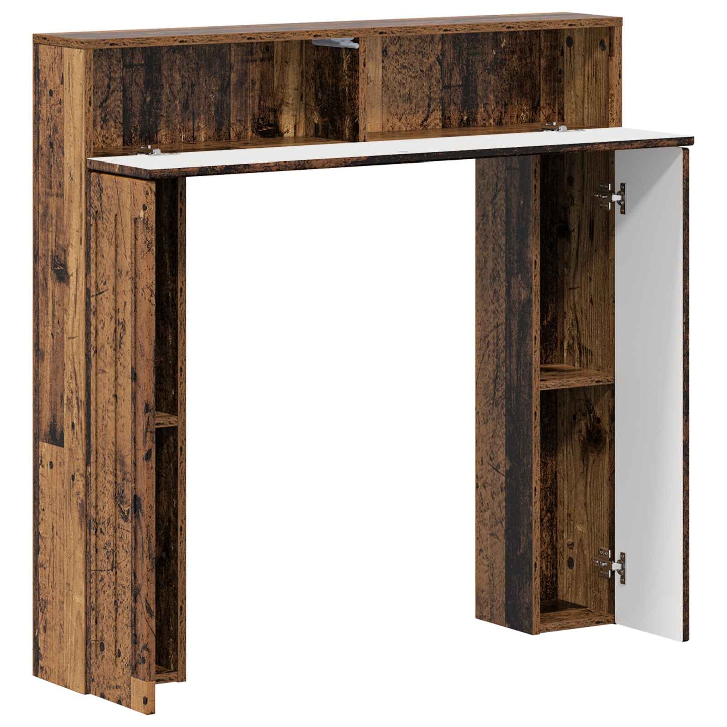 Haardomlijsting Oud hout 102 x 18 x 100,5 cm Bewerkt hout is nu te koop bij PeponiXL, paradijselijk wonen!
