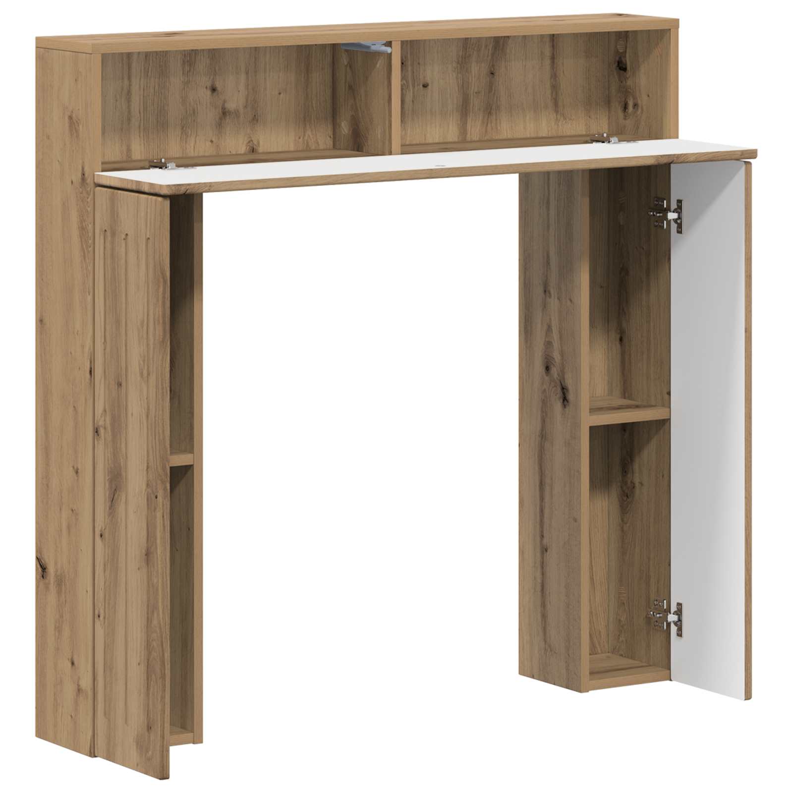 Haardomlijsting Artisanaal eiken 102 x 18 x 100,5 cm is nu te koop bij PeponiXL, paradijselijk wonen!