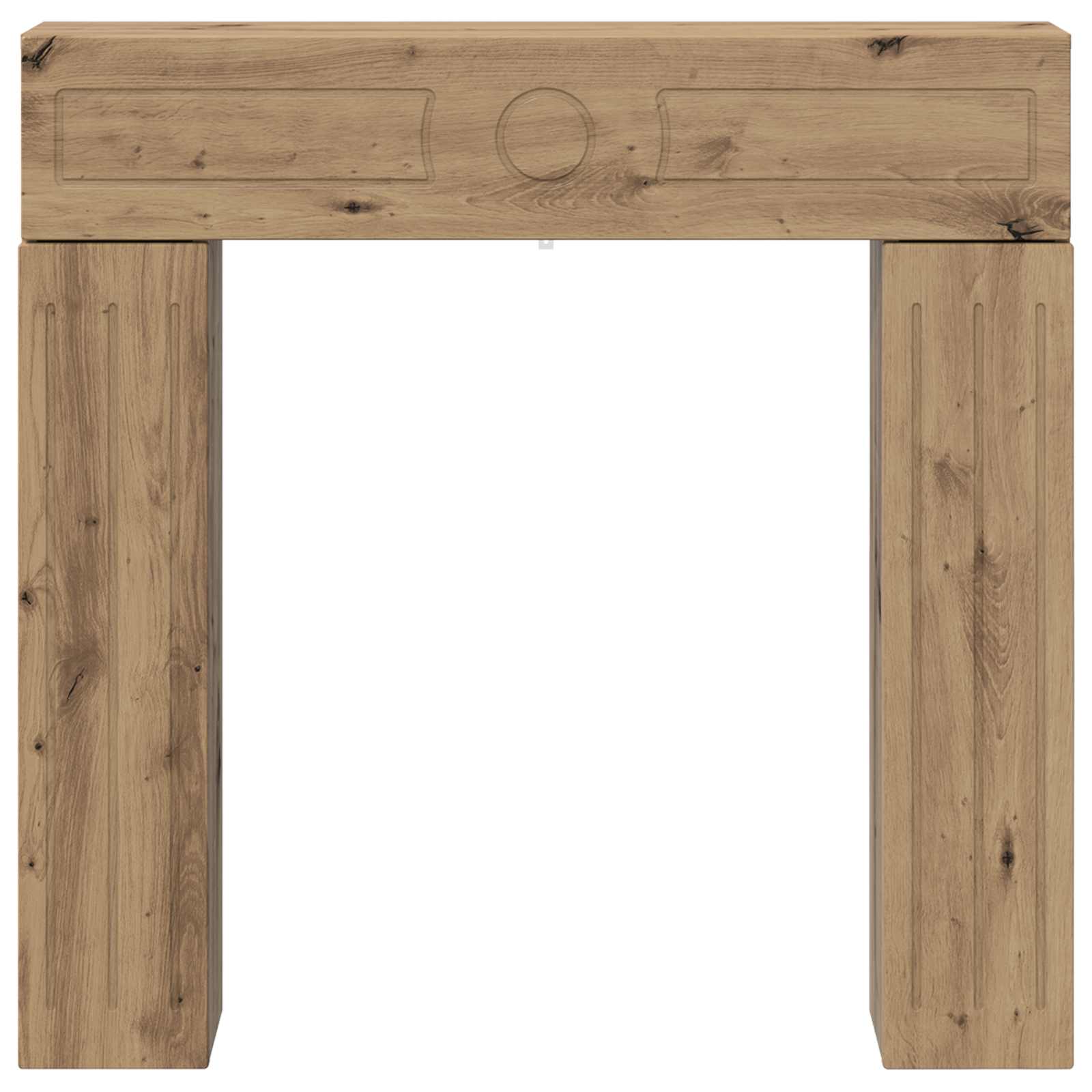 Haardomlijsting Artisanaal eiken 102 x 18 x 100,5 cm is nu te koop bij PeponiXL, paradijselijk wonen!