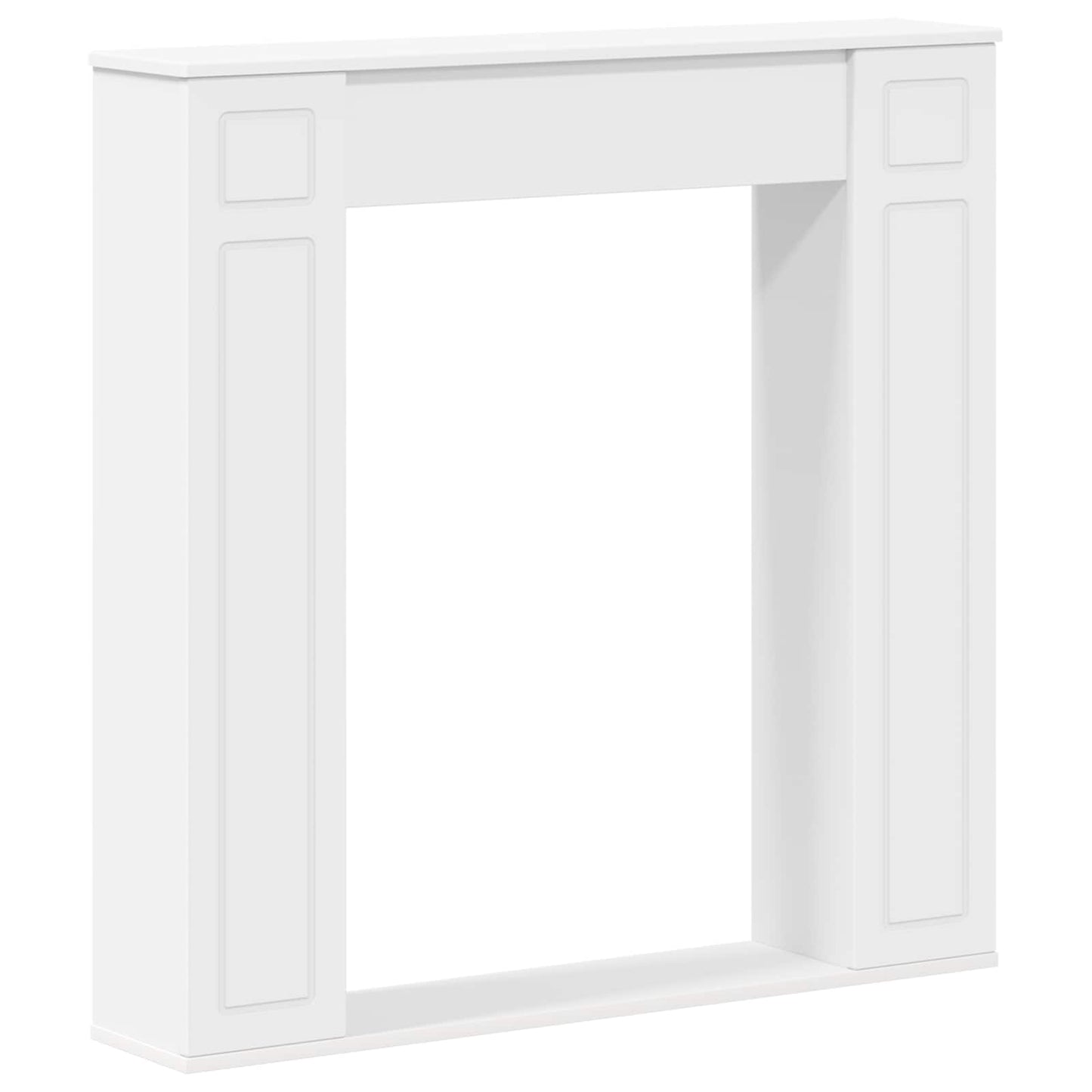 Haardomlijsting Wit 100 x 20 x 100 cm Bewerkt hout is nu te koop bij PeponiXL, paradijselijk wonen!