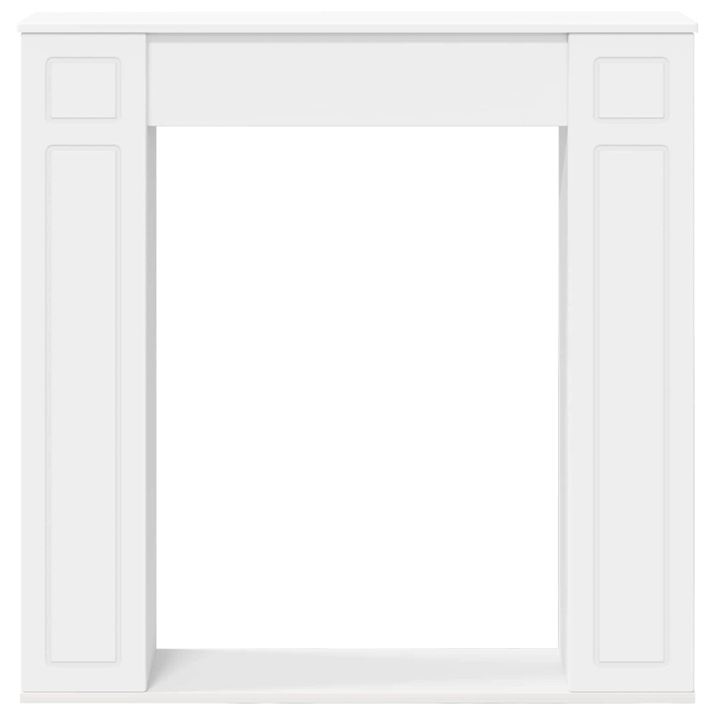 Haardomlijsting Wit 100 x 20 x 100 cm Bewerkt hout is nu te koop bij PeponiXL, paradijselijk wonen!