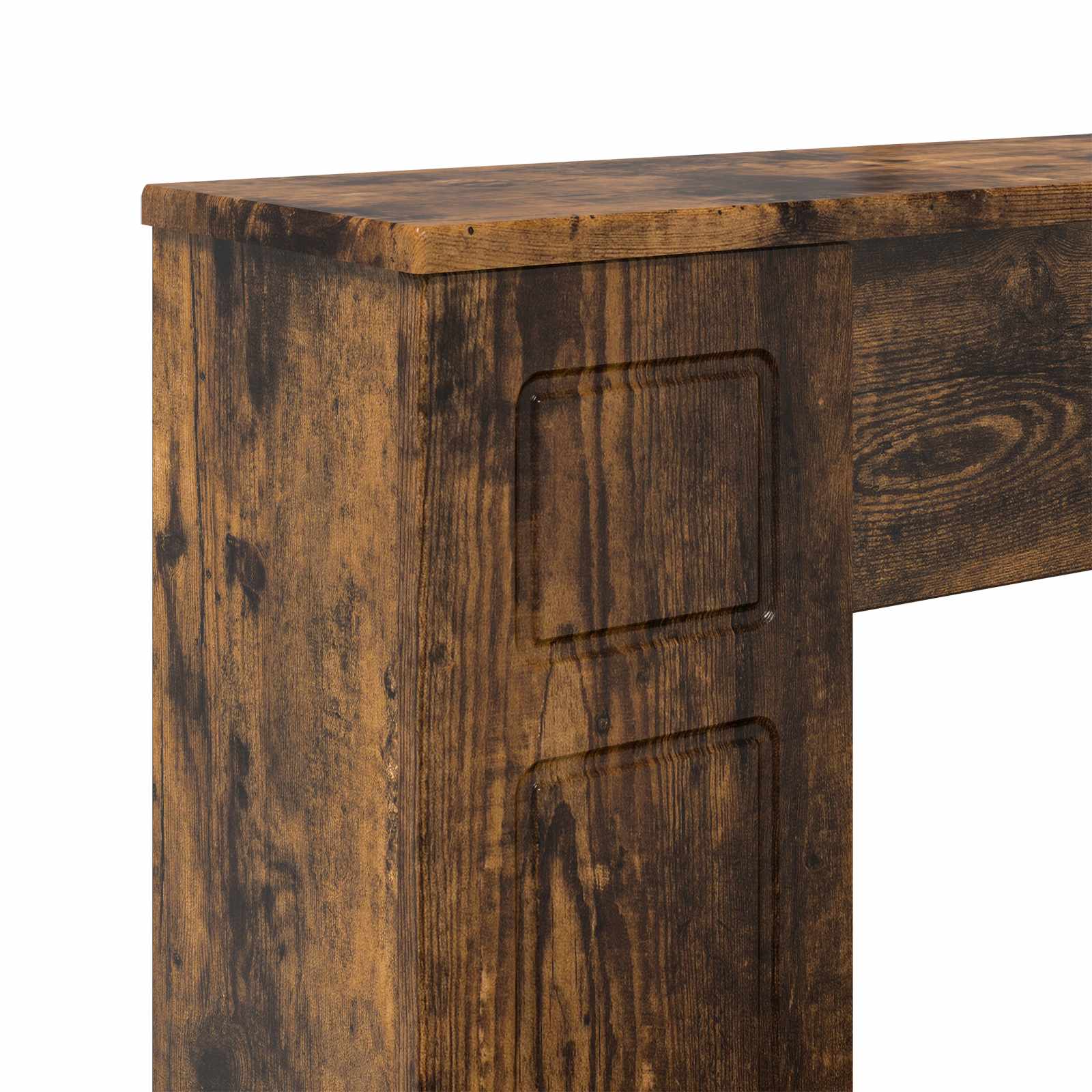 Haardomlijsting Gerookt eiken 100 x 20 x 100 cm Bewerkt hout is nu te koop bij PeponiXL, paradijselijk wonen!