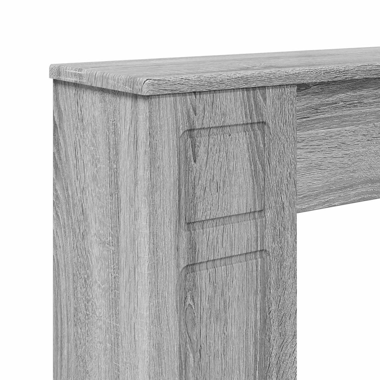 Haardomlijsting Grijs Sonoma 100 x 20 x 100 cm Bewerkt hout is nu te koop bij PeponiXL, paradijselijk wonen!