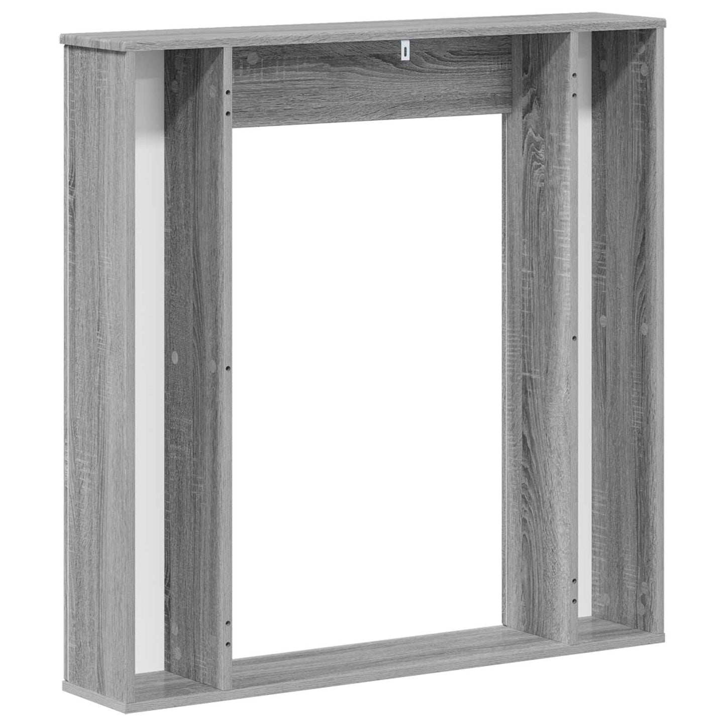Haardomlijsting Grijs Sonoma 100 x 20 x 100 cm Bewerkt hout is nu te koop bij PeponiXL, paradijselijk wonen!