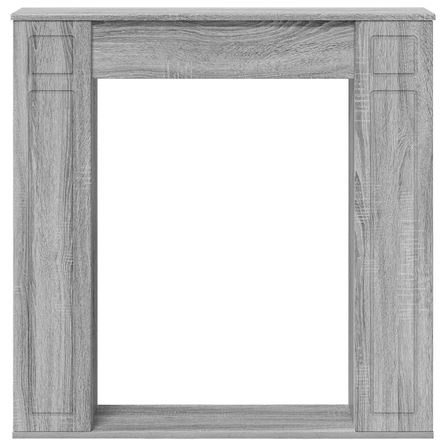 Haardomlijsting Grijs Sonoma 100 x 20 x 100 cm Bewerkt hout is nu te koop bij PeponiXL, paradijselijk wonen!