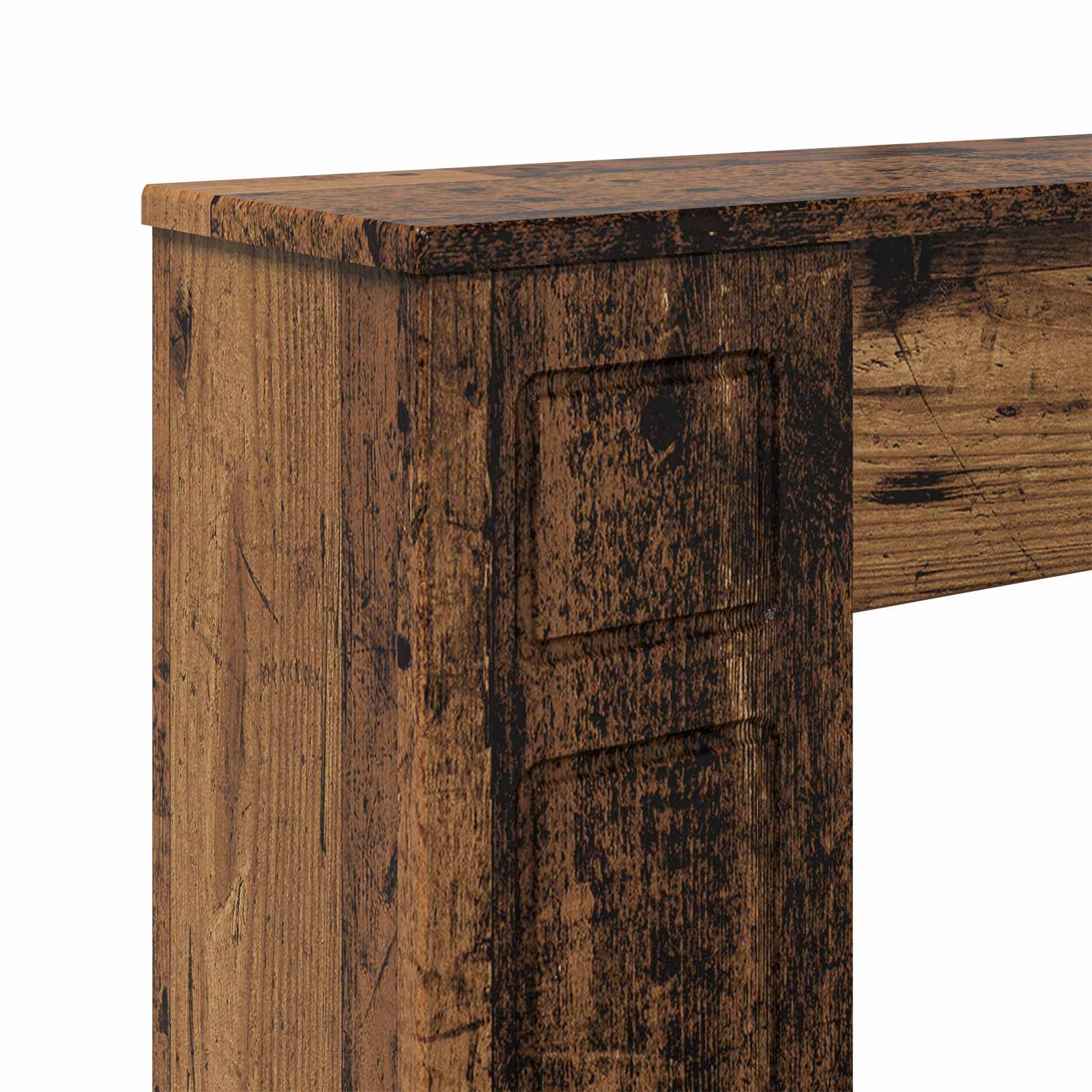 Haardomlijsting Oud hout 100 x 20 x 100 cm Bewerkt hout is nu te koop bij PeponiXL, paradijselijk wonen!
