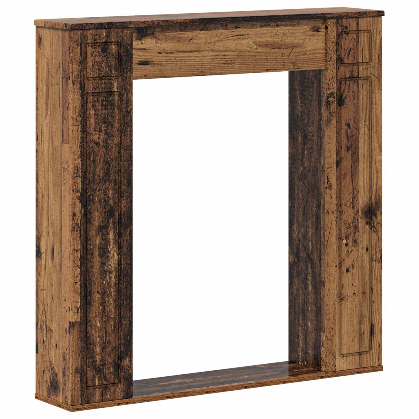 Haardomlijsting Oud hout 100 x 20 x 100 cm Bewerkt hout is nu te koop bij PeponiXL, paradijselijk wonen!