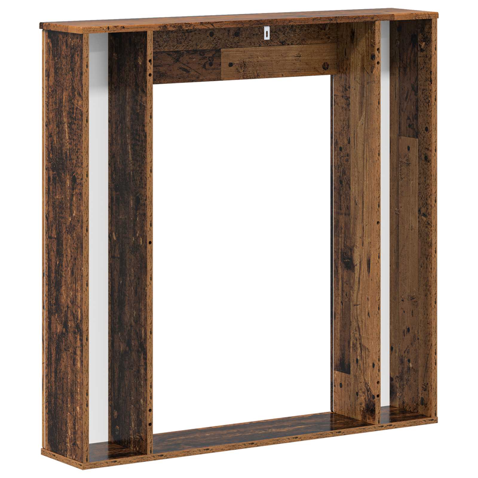 Haardomlijsting Oud hout 100 x 20 x 100 cm Bewerkt hout is nu te koop bij PeponiXL, paradijselijk wonen!