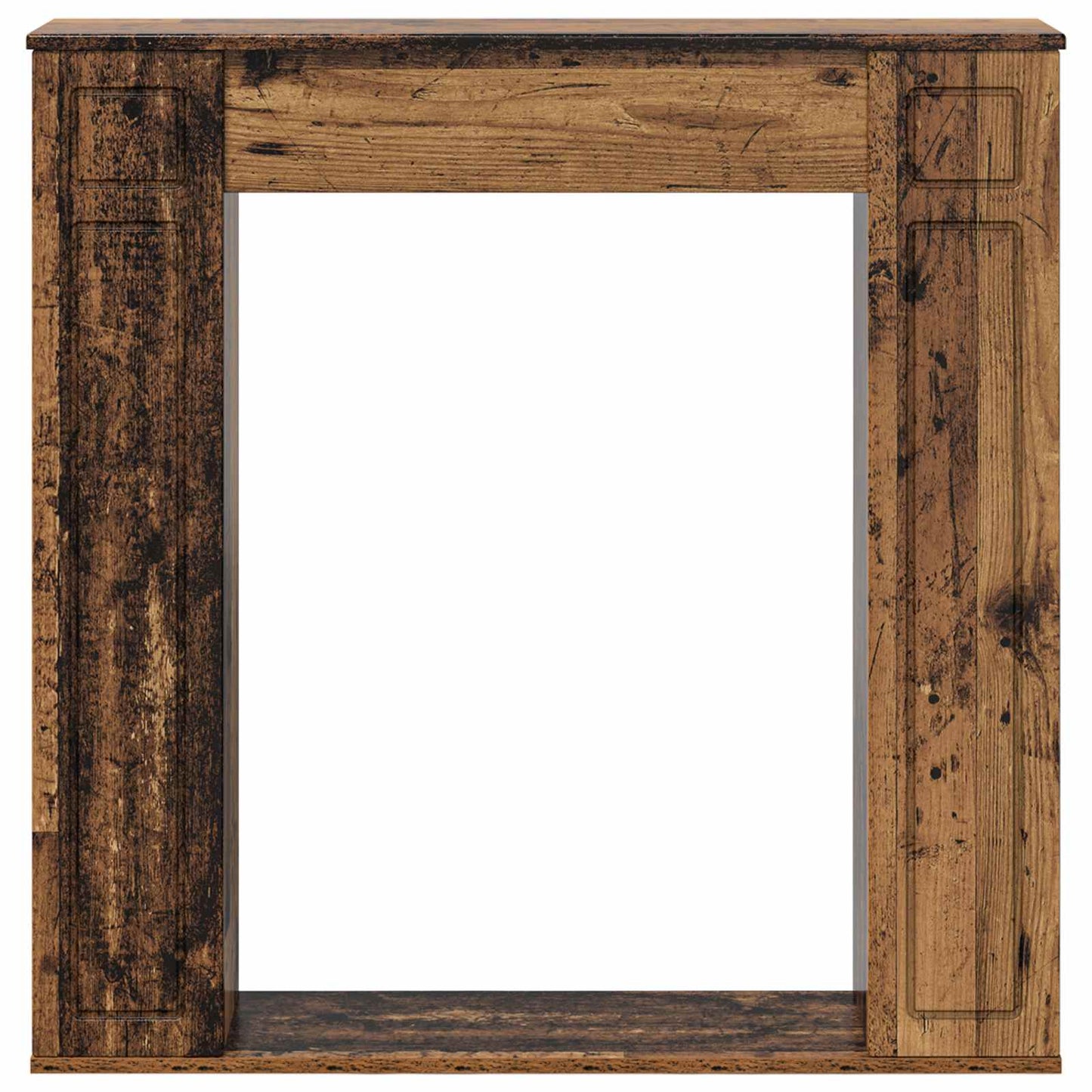 Haardomlijsting Oud hout 100 x 20 x 100 cm Bewerkt hout is nu te koop bij PeponiXL, paradijselijk wonen!