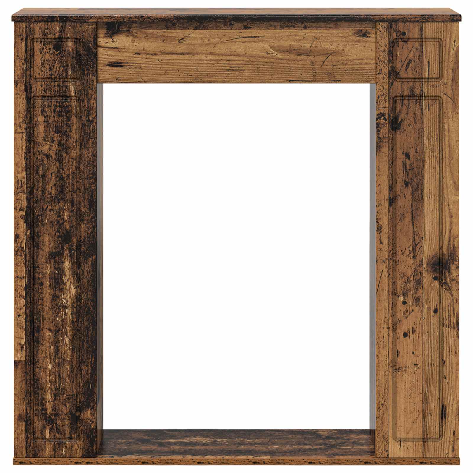 Haardomlijsting Oud hout 100 x 20 x 100 cm Bewerkt hout is nu te koop bij PeponiXL, paradijselijk wonen!