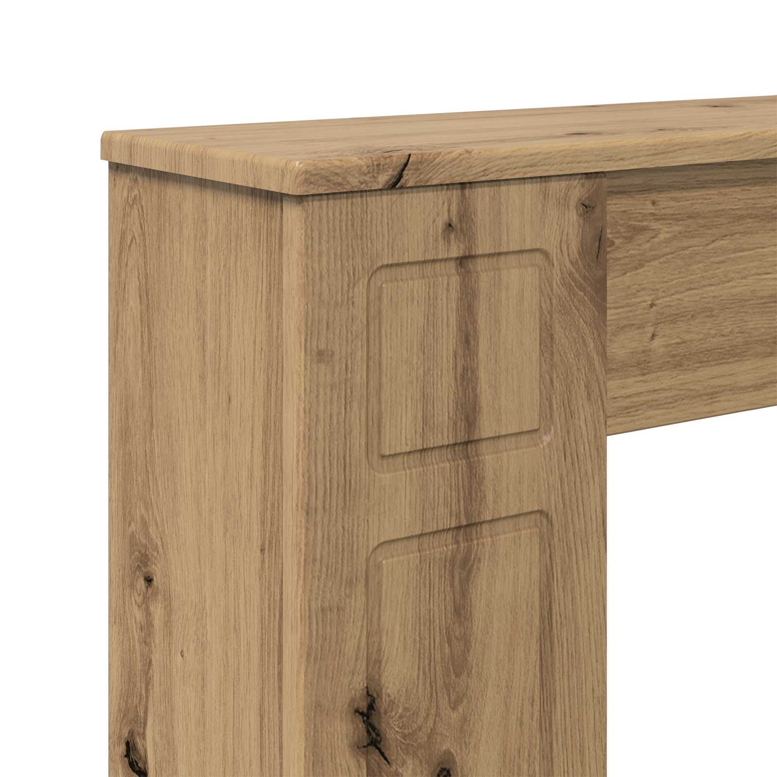 Haardomlijsting Artisanaal eiken 100 x 20 x 100 cm Bewerkt hout is nu te koop bij PeponiXL, paradijselijk wonen!