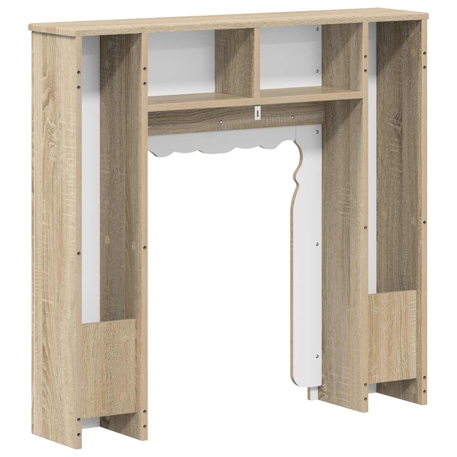 Haardomlijsting Sonoma Eiken 93 x 20 x 89 cm Bewerkt hout is nu te koop bij PeponiXL, paradijselijk wonen!