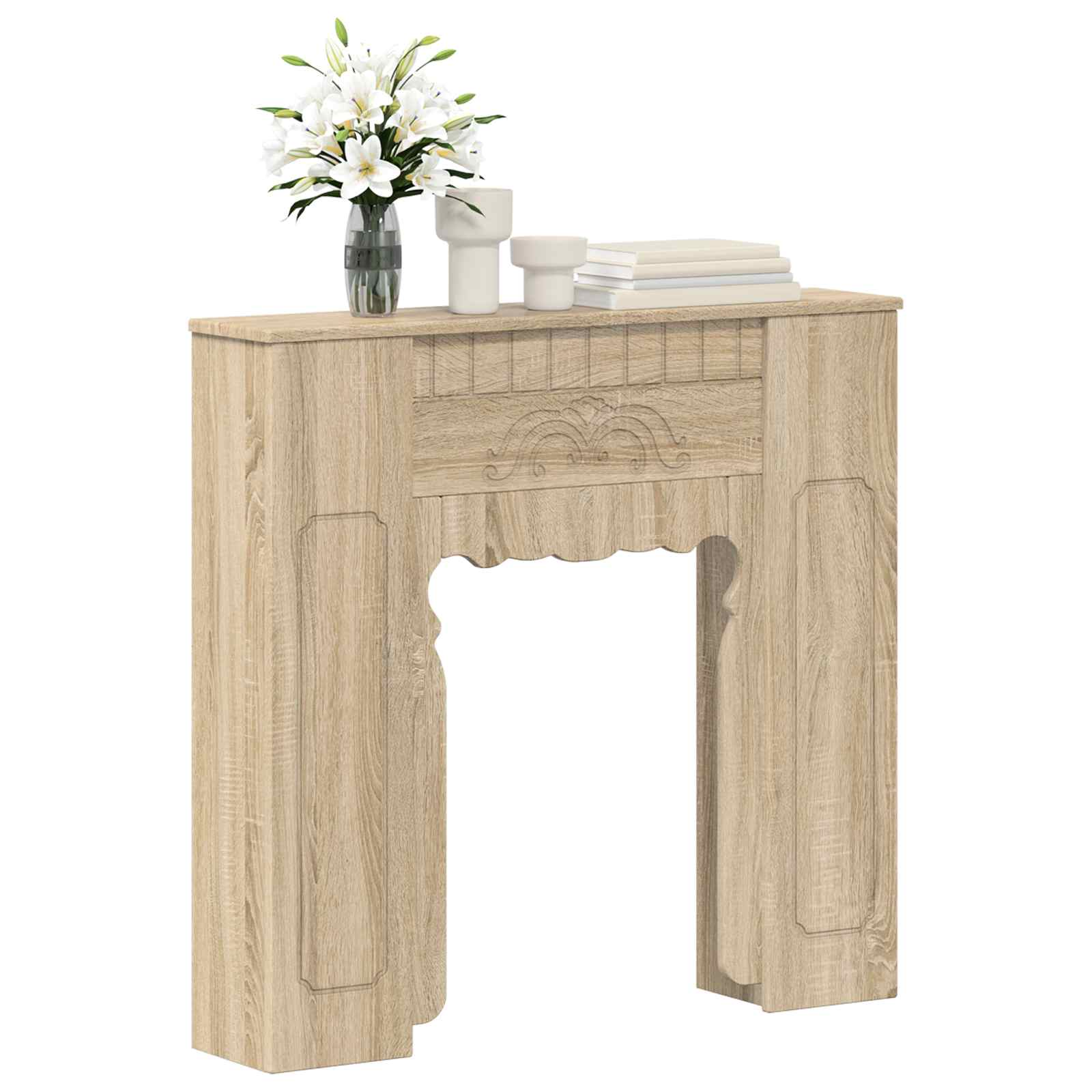 Haardomlijsting Sonoma Eiken 93 x 20 x 89 cm Bewerkt hout is nu te koop bij PeponiXL, paradijselijk wonen!