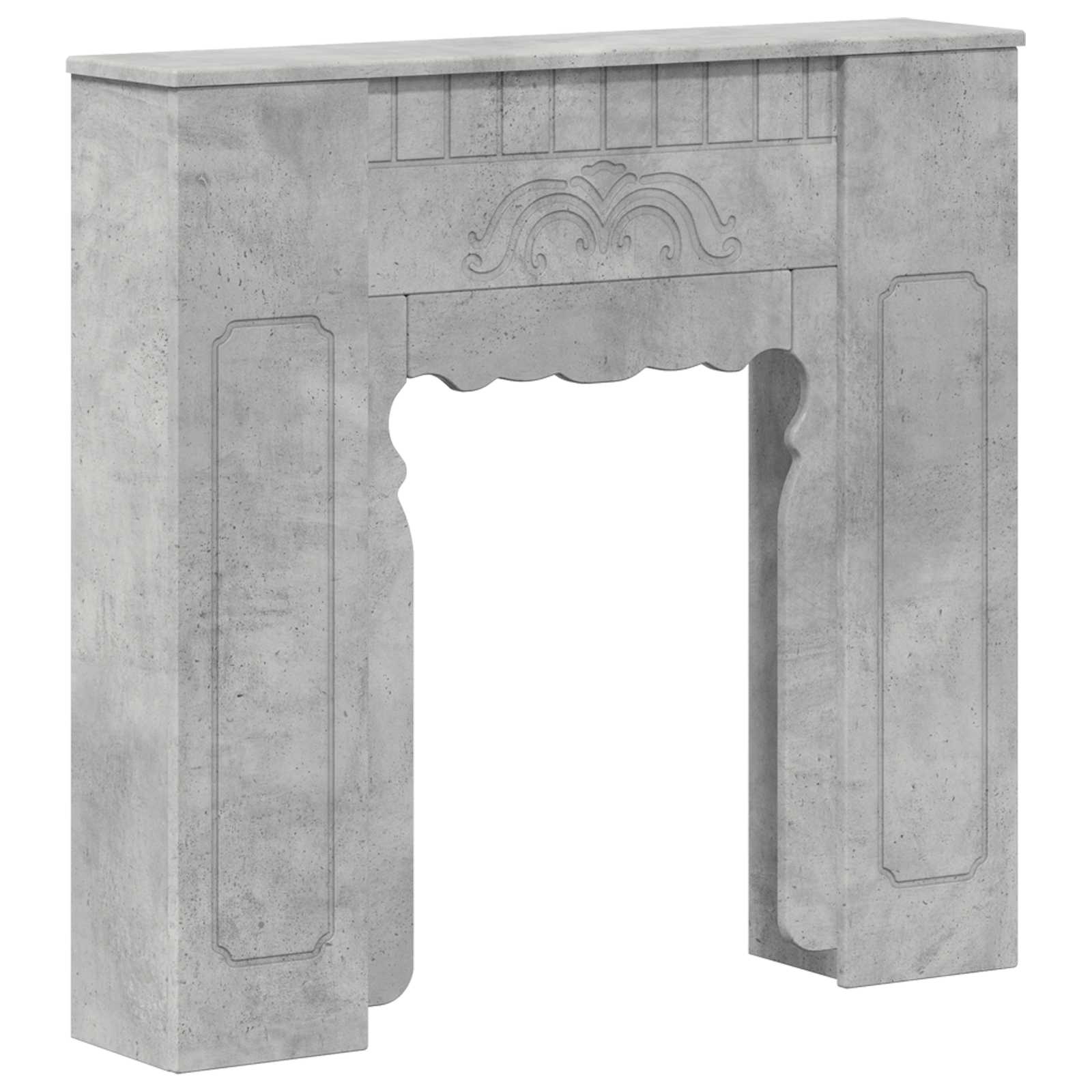 Haardomlijsting Betongrijs 93 x 20 x 89 cm Bewerkt hout is nu te koop bij PeponiXL, paradijselijk wonen!