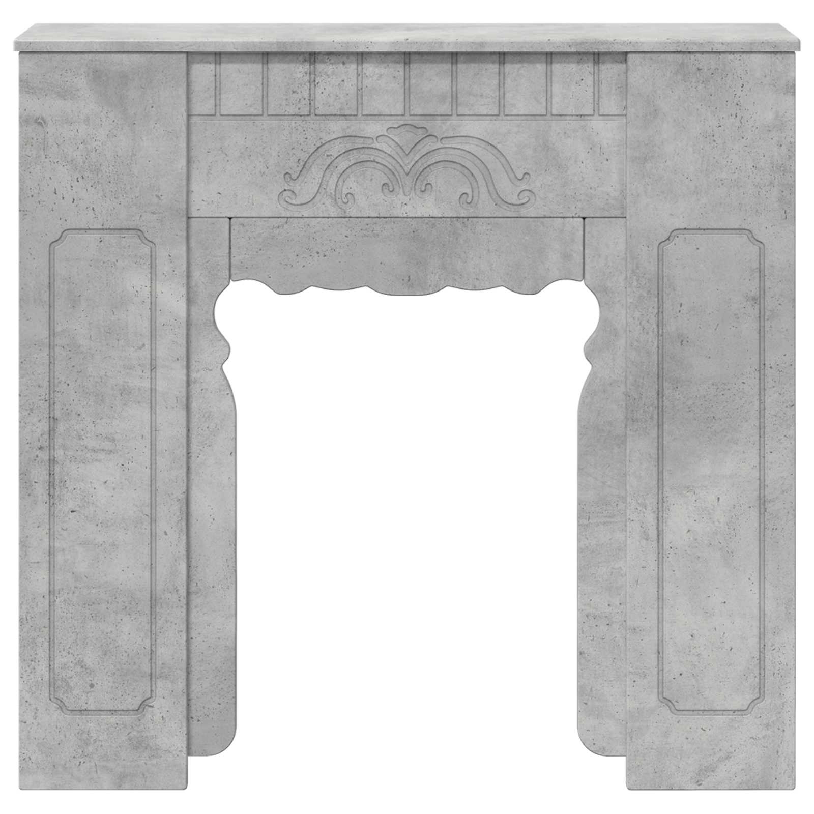 Haardomlijsting Betongrijs 93 x 20 x 89 cm Bewerkt hout is nu te koop bij PeponiXL, paradijselijk wonen!