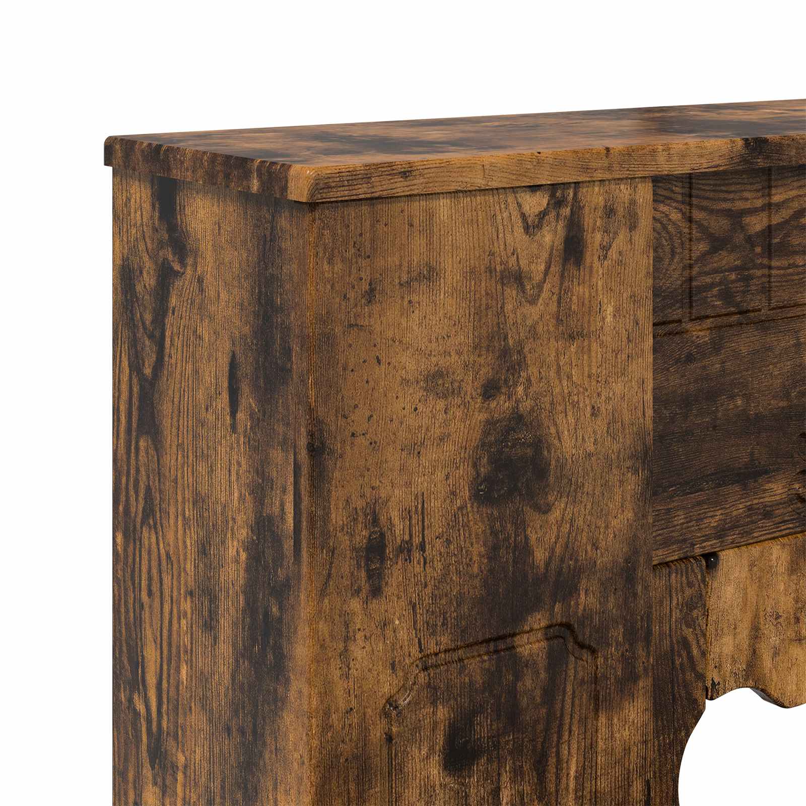 Haardomlijsting Gerookt eiken 93 x 20 x 89 cm Bewerkt hout is nu te koop bij PeponiXL, paradijselijk wonen!