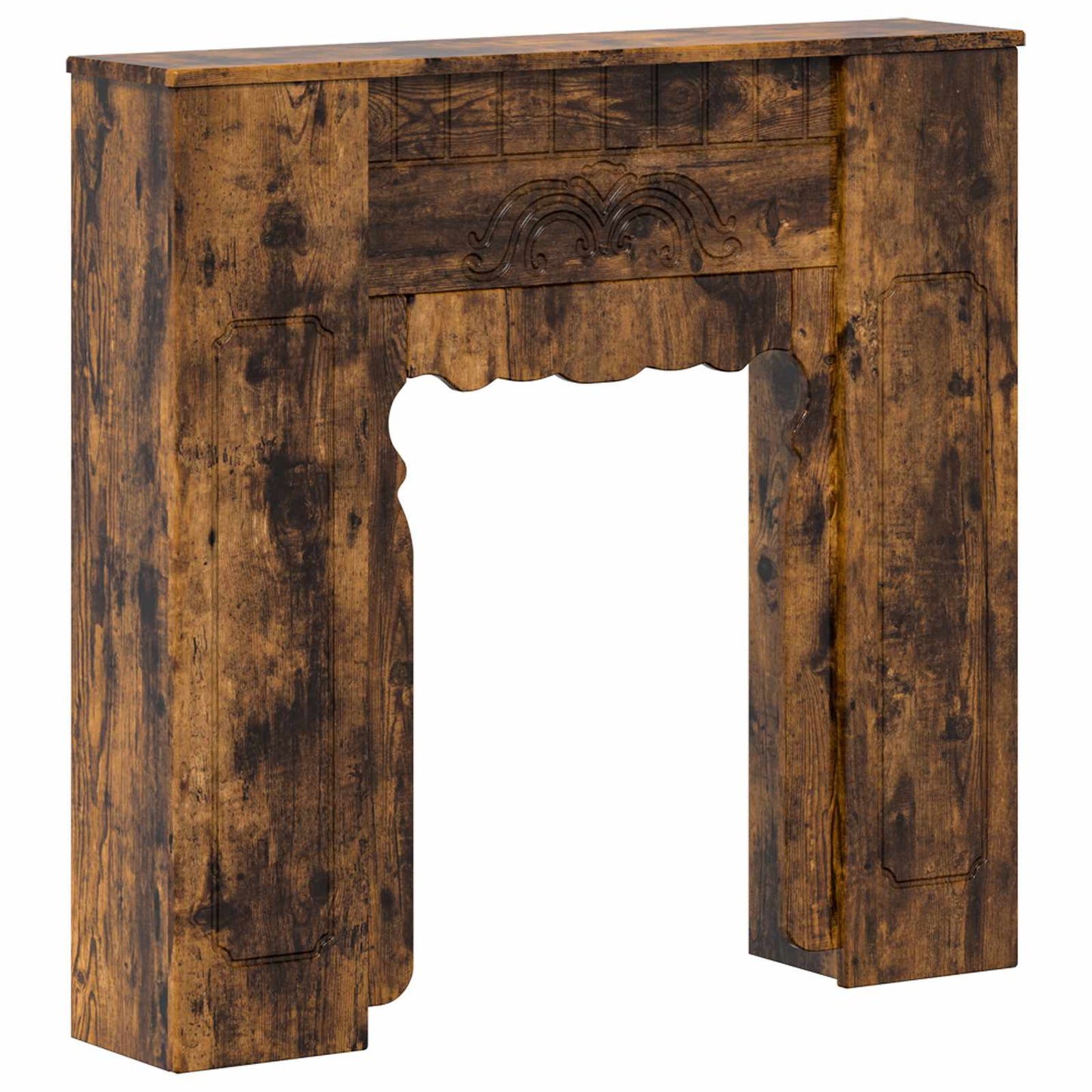 Haardomlijsting Gerookt eiken 93 x 20 x 89 cm Bewerkt hout is nu te koop bij PeponiXL, paradijselijk wonen!