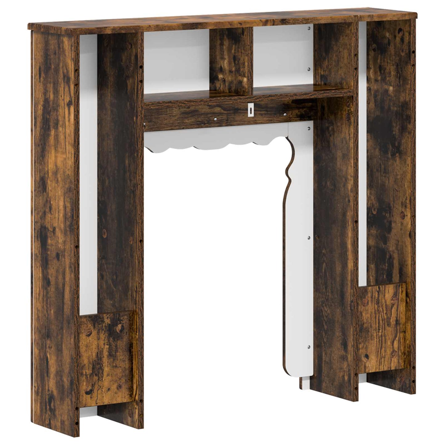 Haardomlijsting Gerookt eiken 93 x 20 x 89 cm Bewerkt hout is nu te koop bij PeponiXL, paradijselijk wonen!