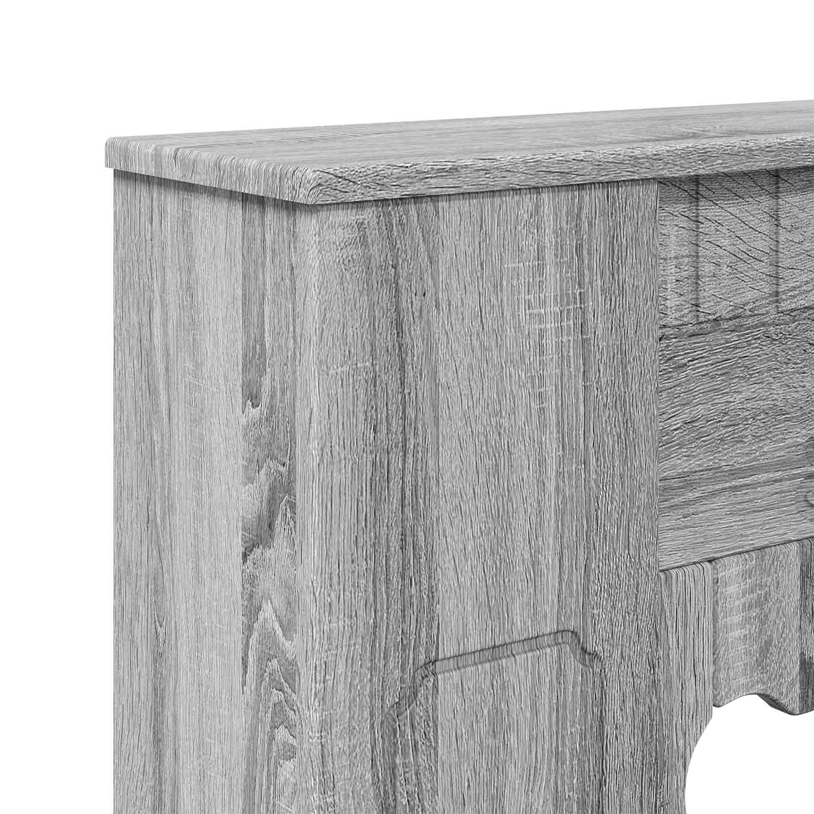 Haardomlijsting Grijs Sonoma 93 x 20 x 89 cm Bewerkt hout is nu te koop bij PeponiXL, paradijselijk wonen!