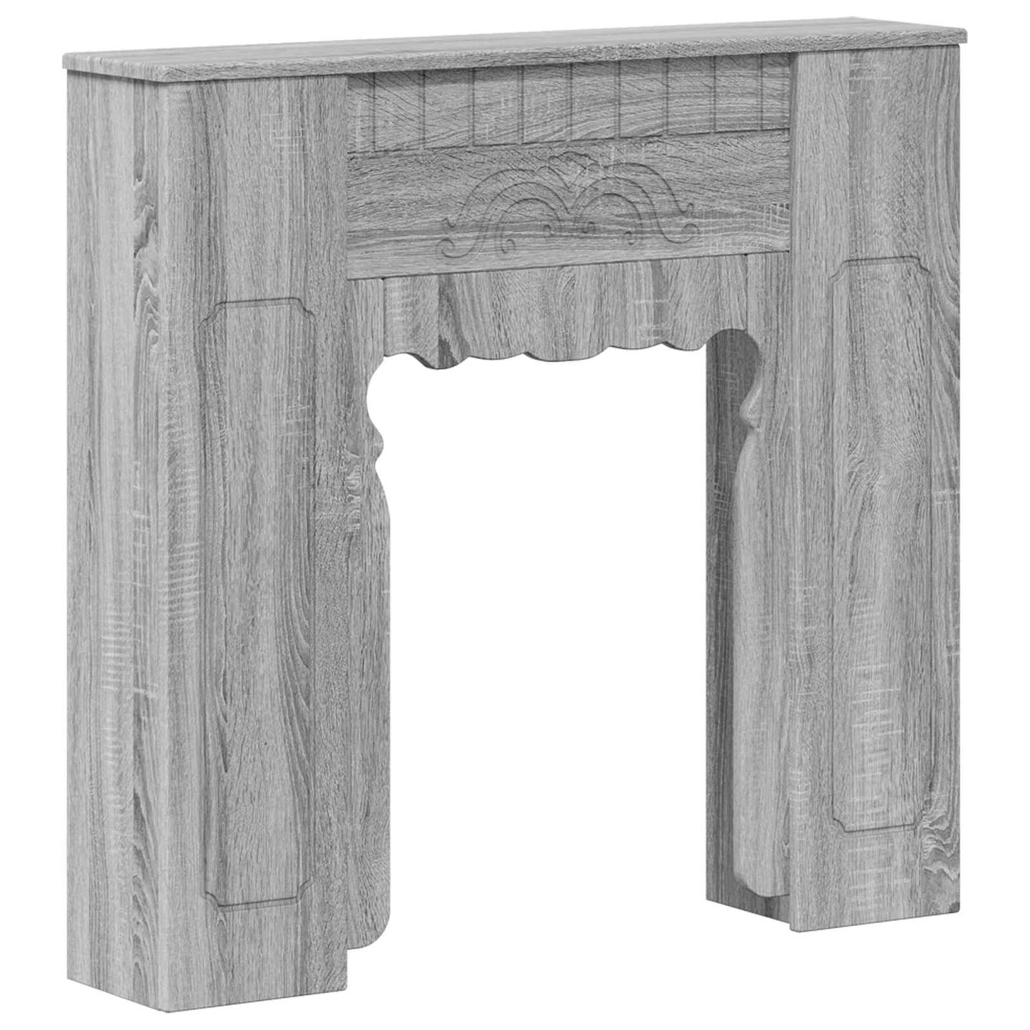 Haardomlijsting Grijs Sonoma 93 x 20 x 89 cm Bewerkt hout is nu te koop bij PeponiXL, paradijselijk wonen!