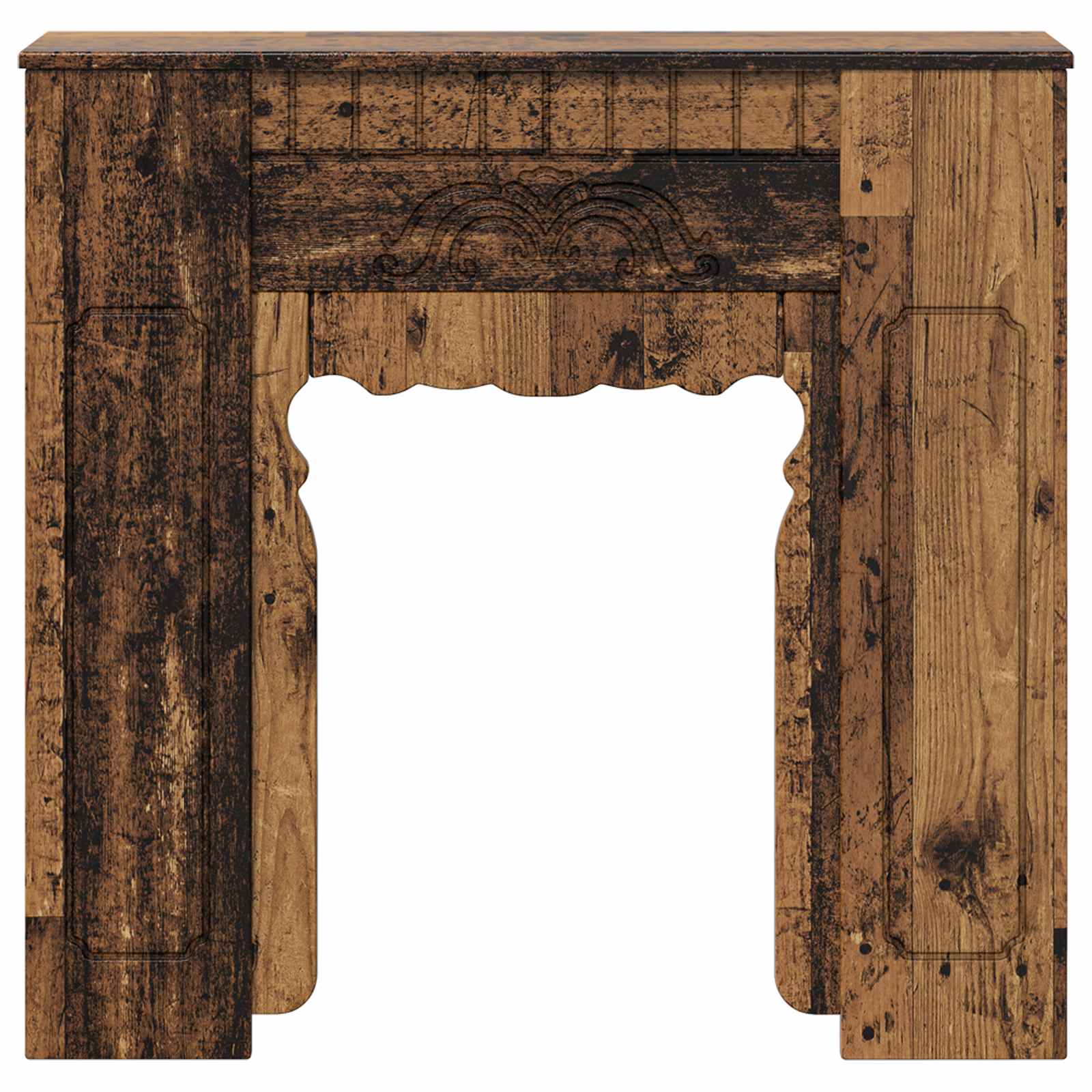 Haardomlijsting Oud hout 93 x 20 x 89 cm Bewerkt hout is nu te koop bij PeponiXL, paradijselijk wonen!